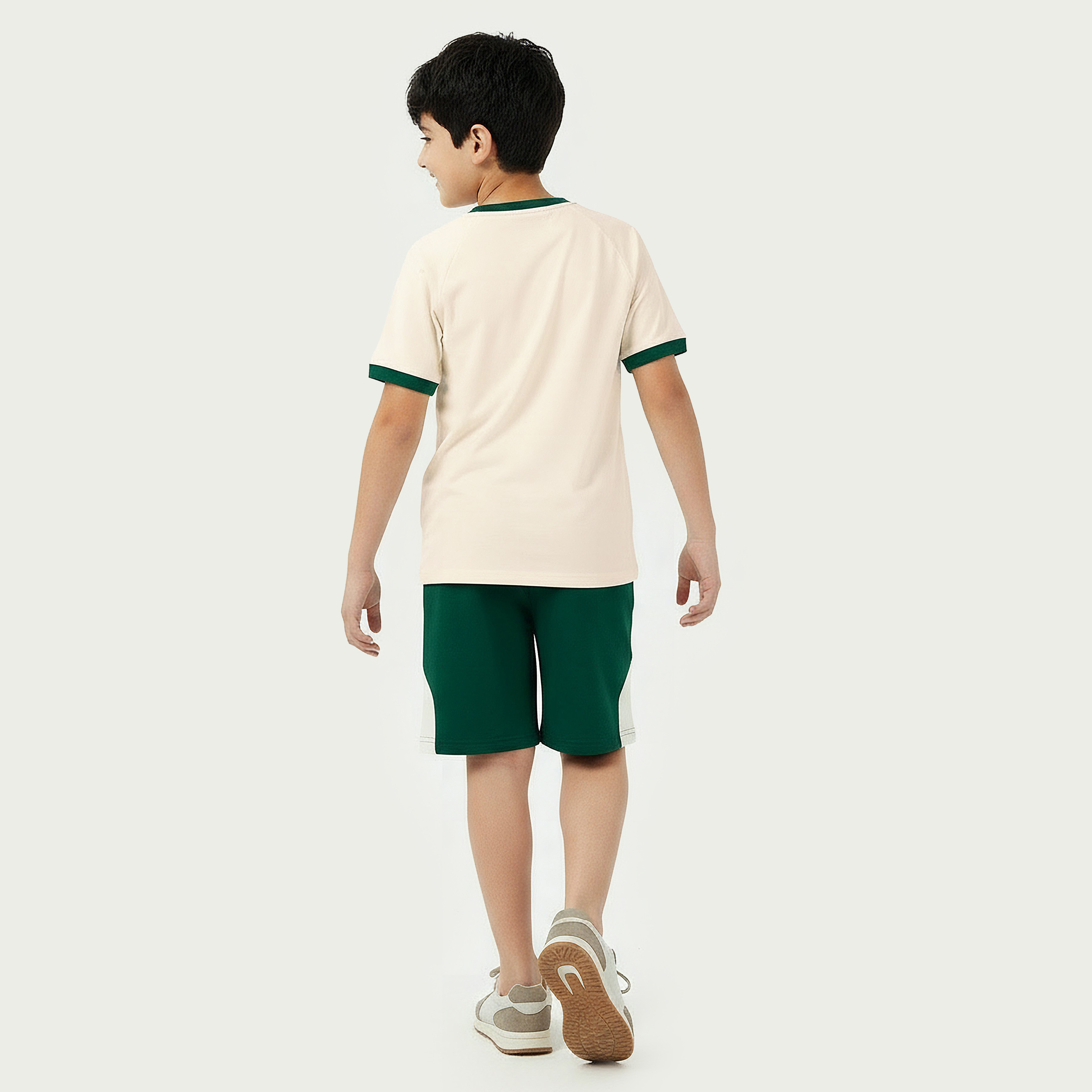 Juniors Crew Neck Short Sleeves T-shirt and Shorts Set with Brooklyn Print-boys-clothing-setsandcoords-image-3
