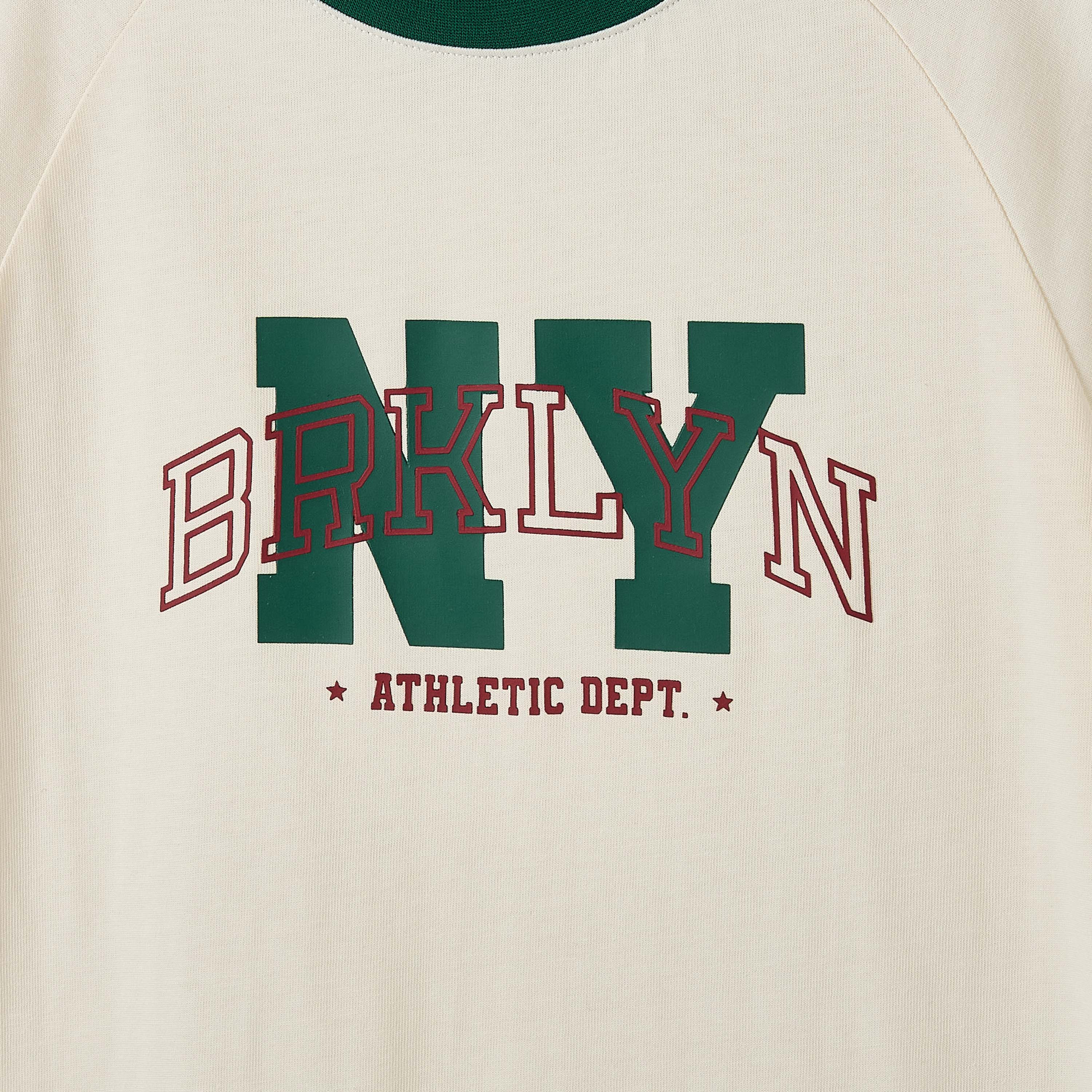 Juniors Crew Neck Short Sleeves T-shirt and Shorts Set with Brooklyn Print-boys-clothing-setsandcoords-image-5