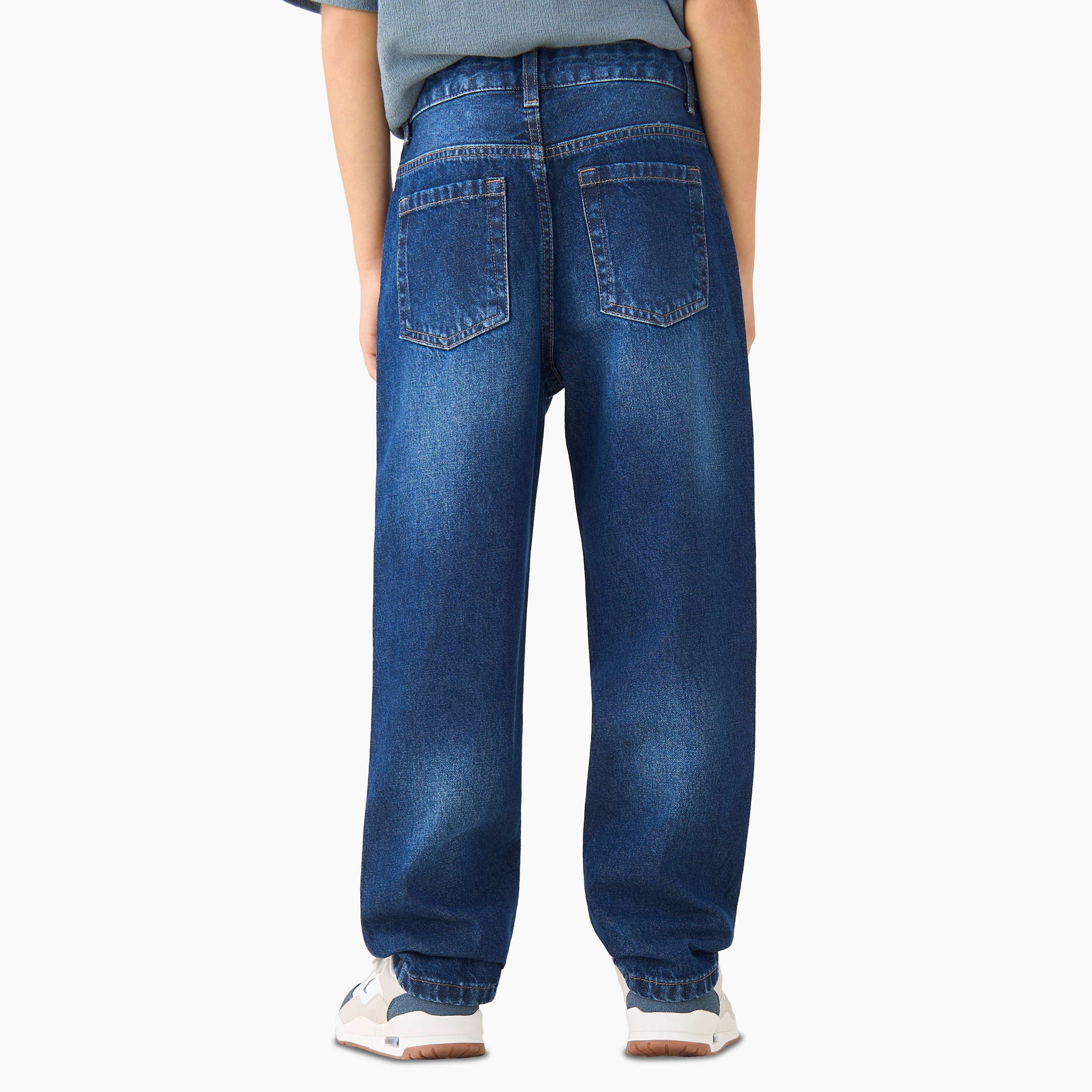 بنطلون جينز بخصر متوسط الارتفاع وجيوب من جونيورز-boys-clothing-bottoms-jeans-image-3