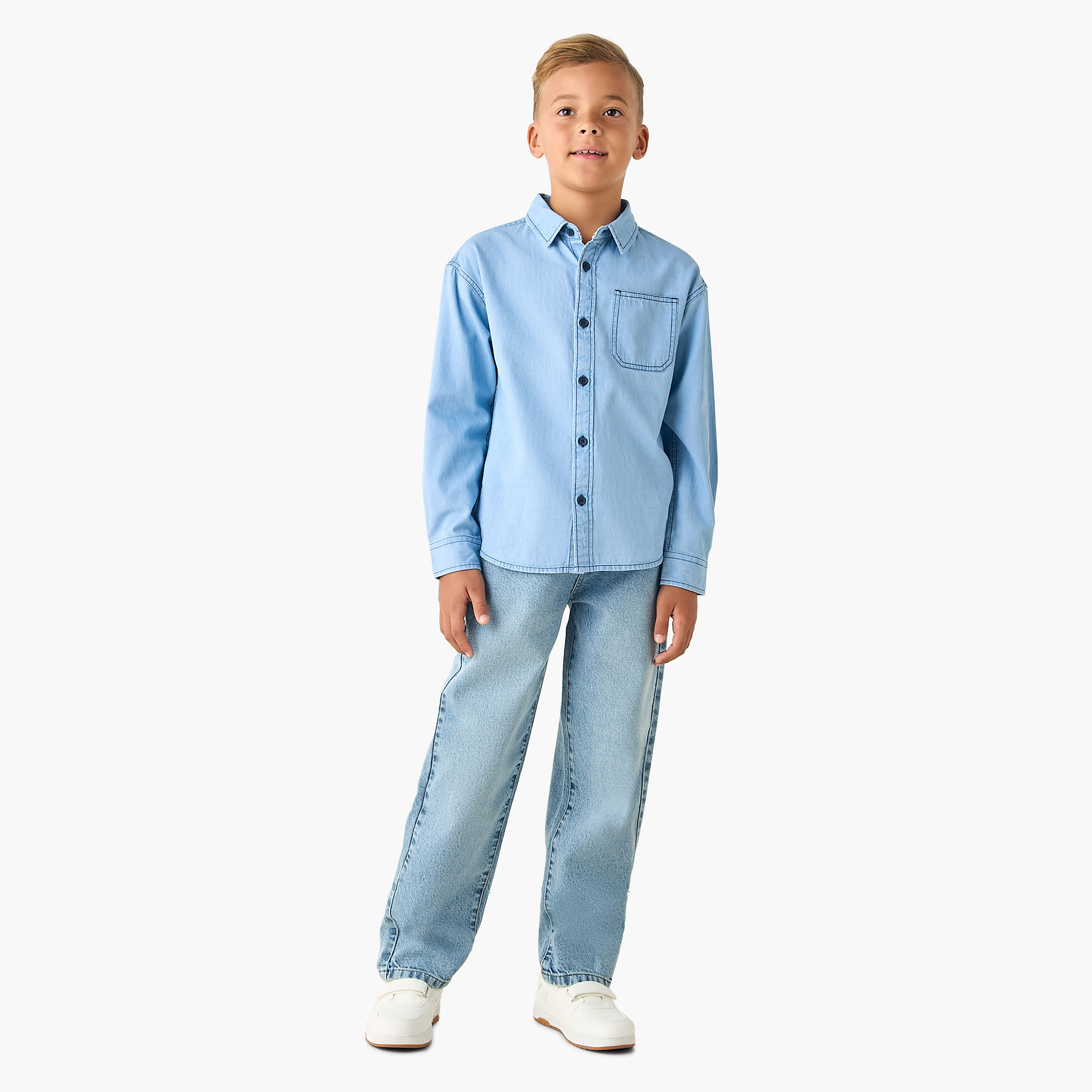 Juniors Jeans with Pockets-boys-clothing-bottoms-jeans-image-2