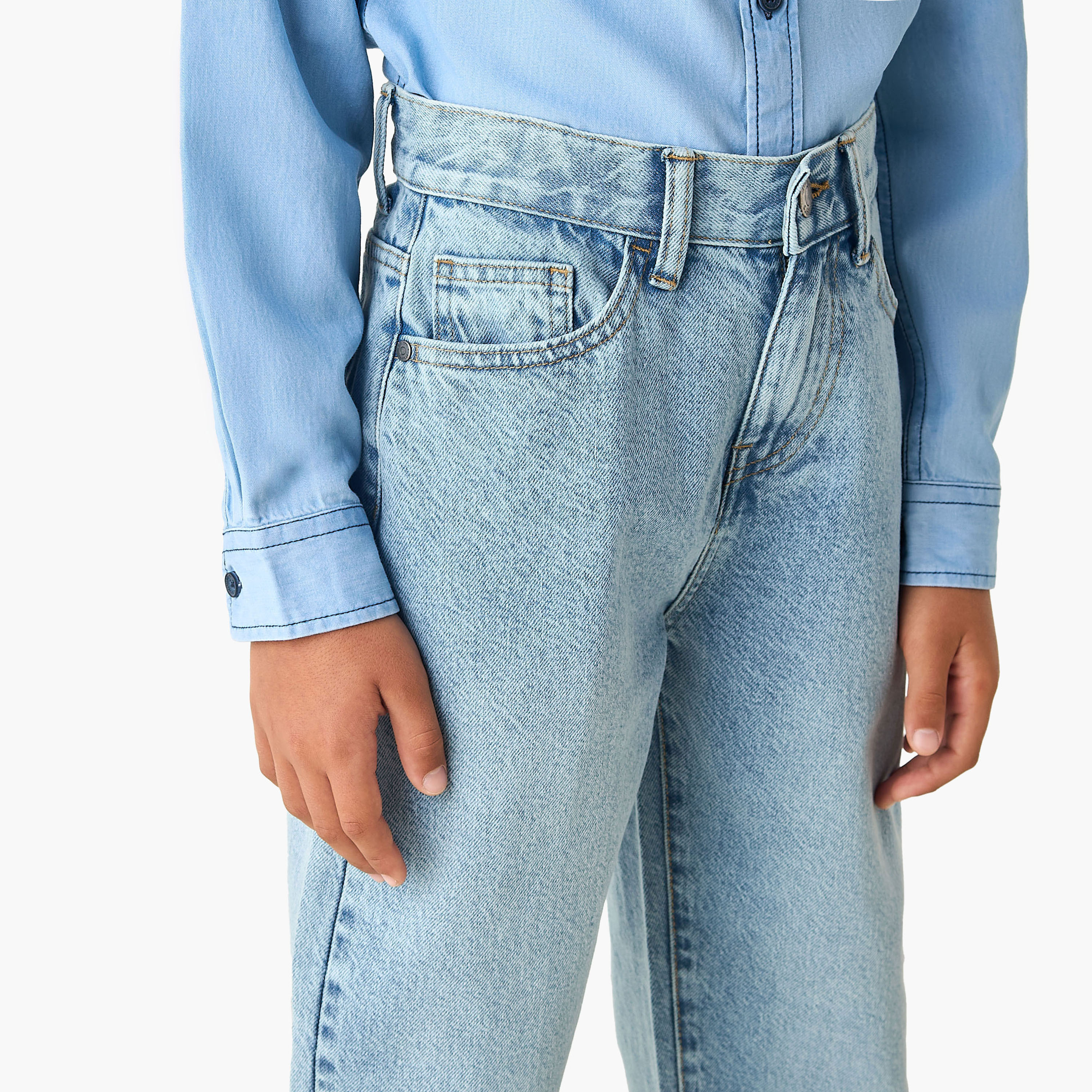 Juniors Jeans with Pockets-boys-clothing-bottoms-jeans-image-4