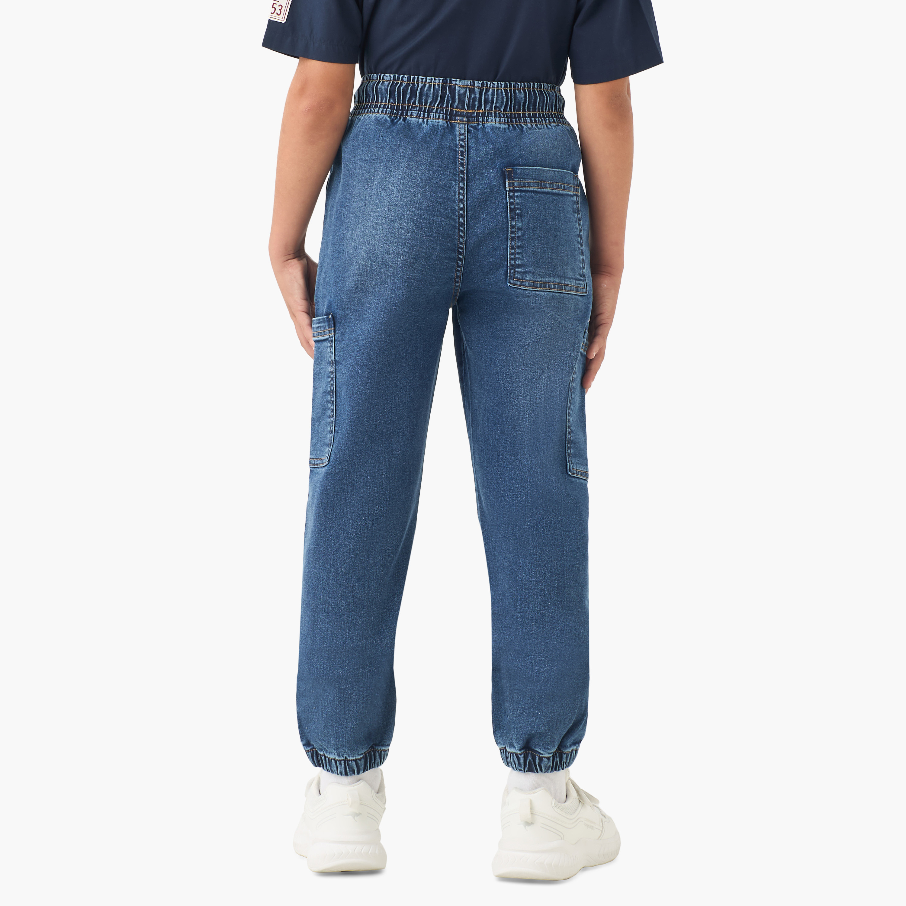 Juniors Jeans with Elasticated Hem-boys-clothing-bottoms-jeans-image-3