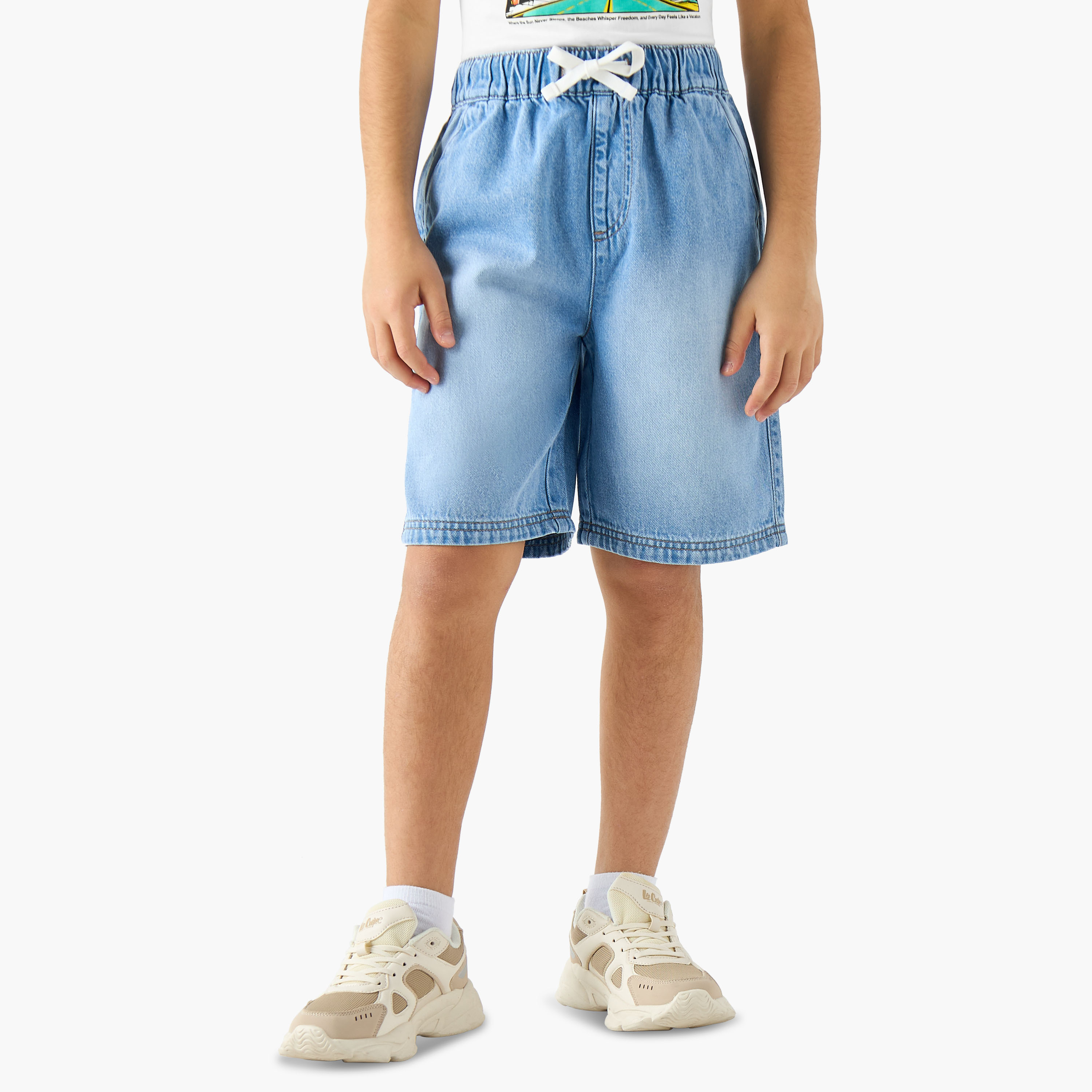 شورت دينم برباط على الخصر وجيوب من جونيورز-boys-clothing-bottoms-shorts-image-5