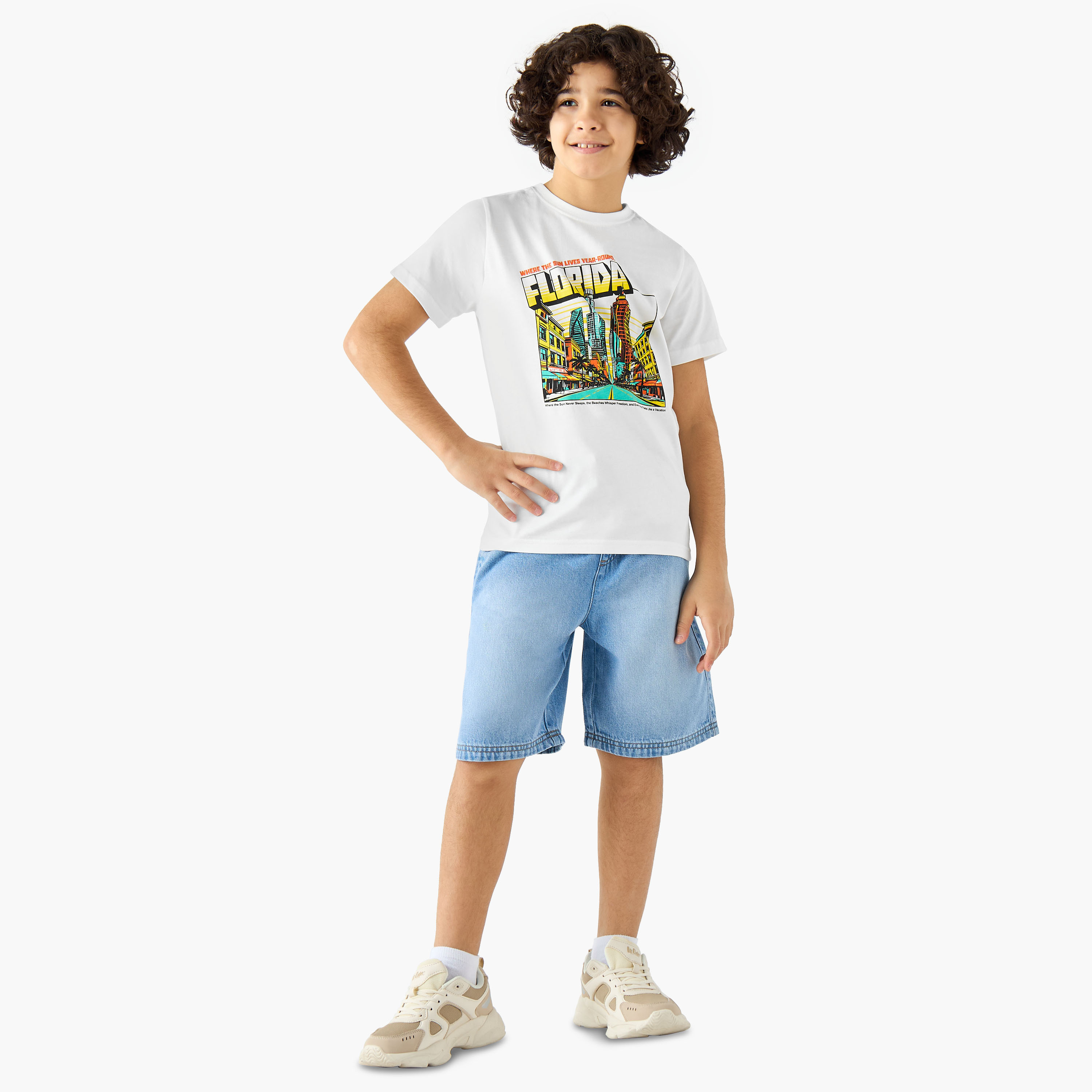شورت دينم برباط على الخصر وجيوب من جونيورز-boys-clothing-bottoms-shorts-image-4