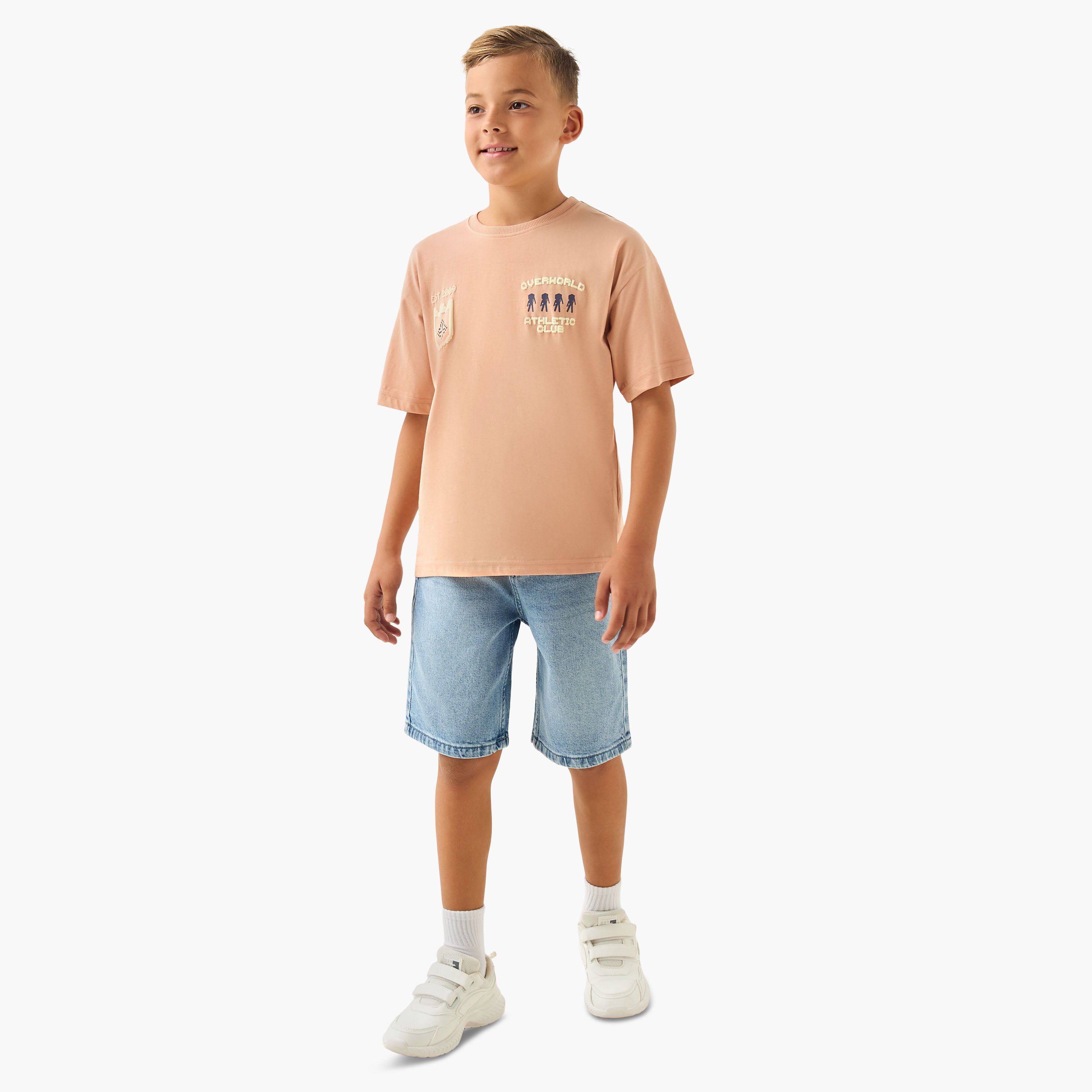 شورت دينم بزر إغلاق وجيوب من جونيورز-boys-clothing-bottoms-shorts-image-2