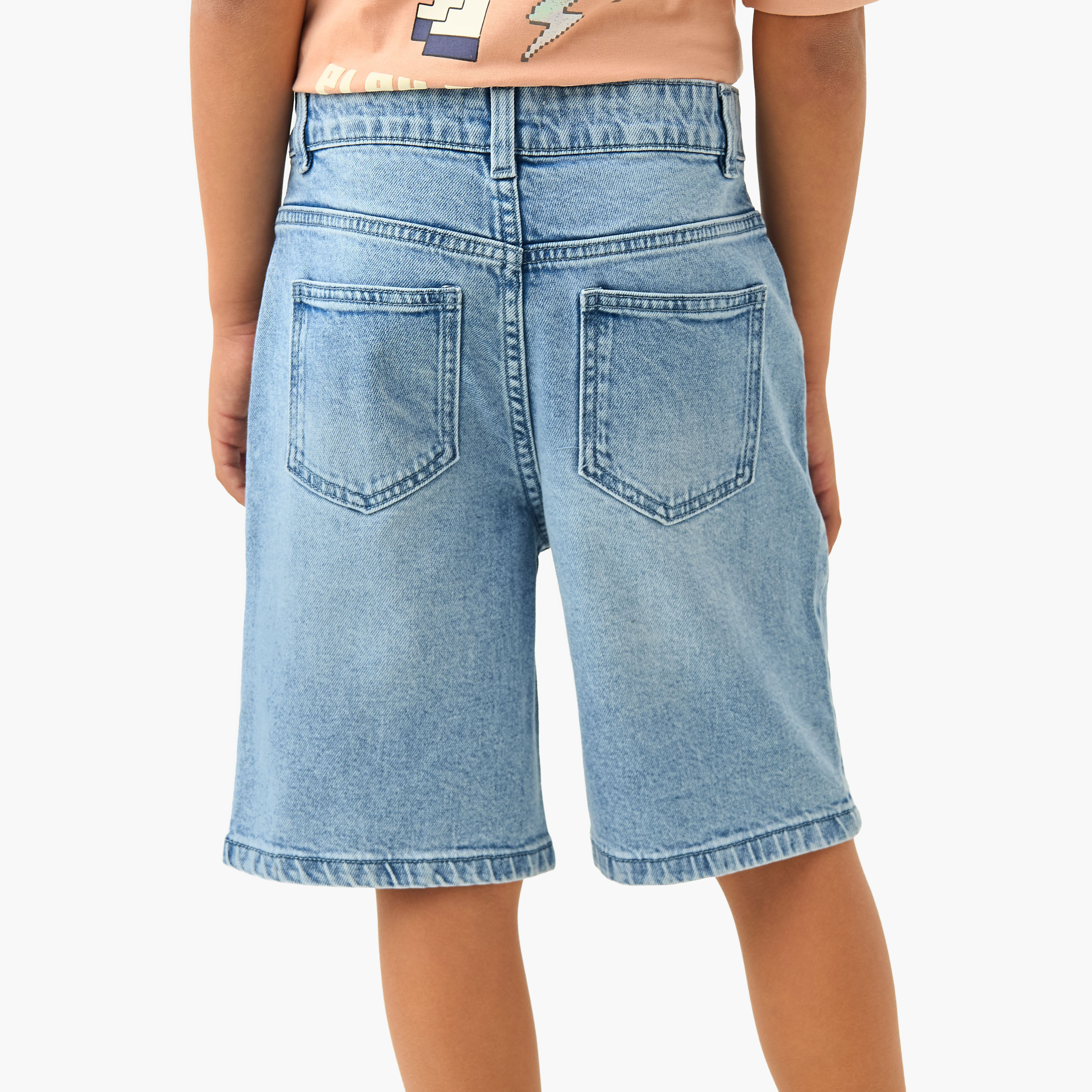 شورت دينم بزر إغلاق وجيوب من جونيورز-boys-clothing-bottoms-shorts-image-3