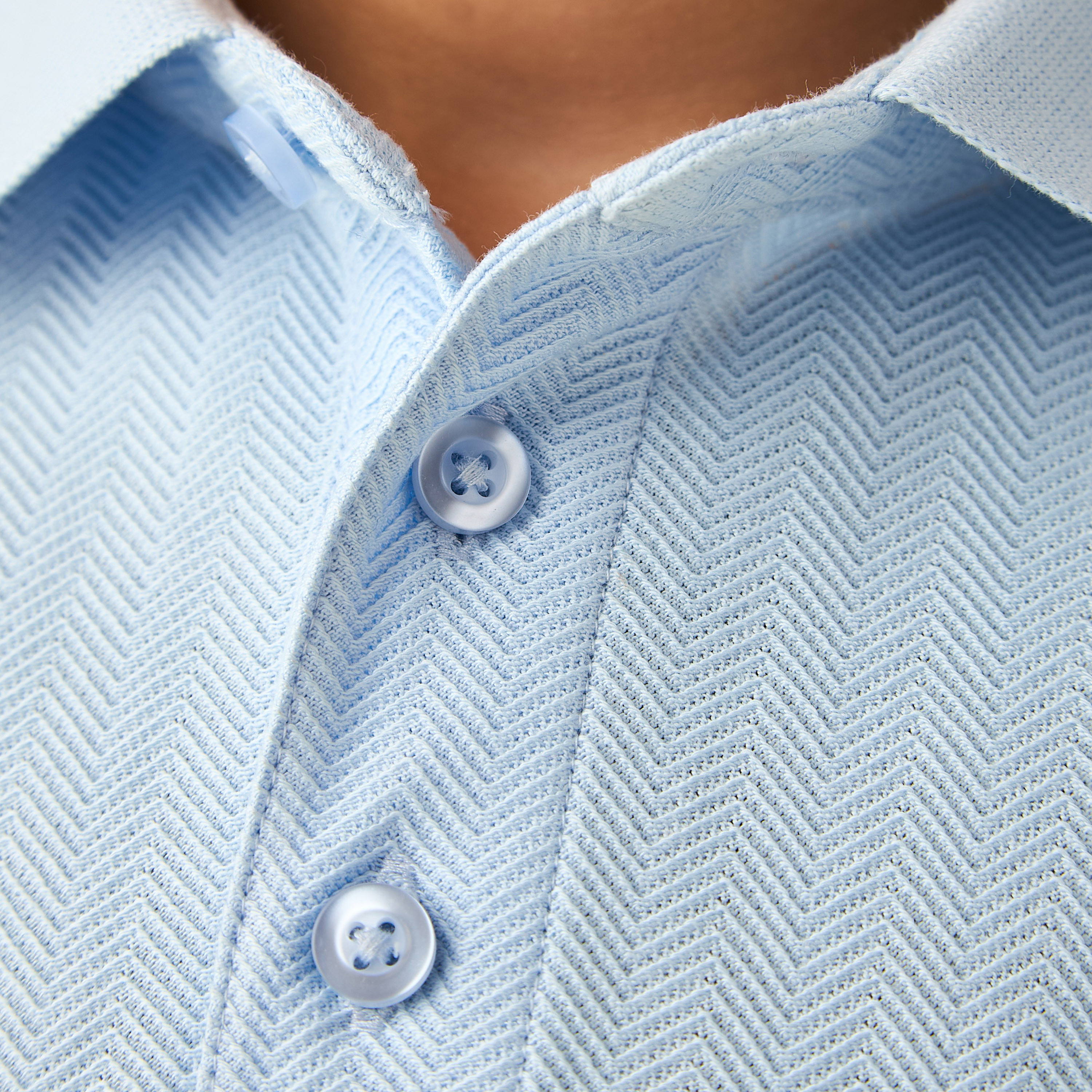 تيشيرت بولو بارز الملمس بأكمام قصيرة من جونيورز-boys-clothing-tshirtsandpolos-image-1