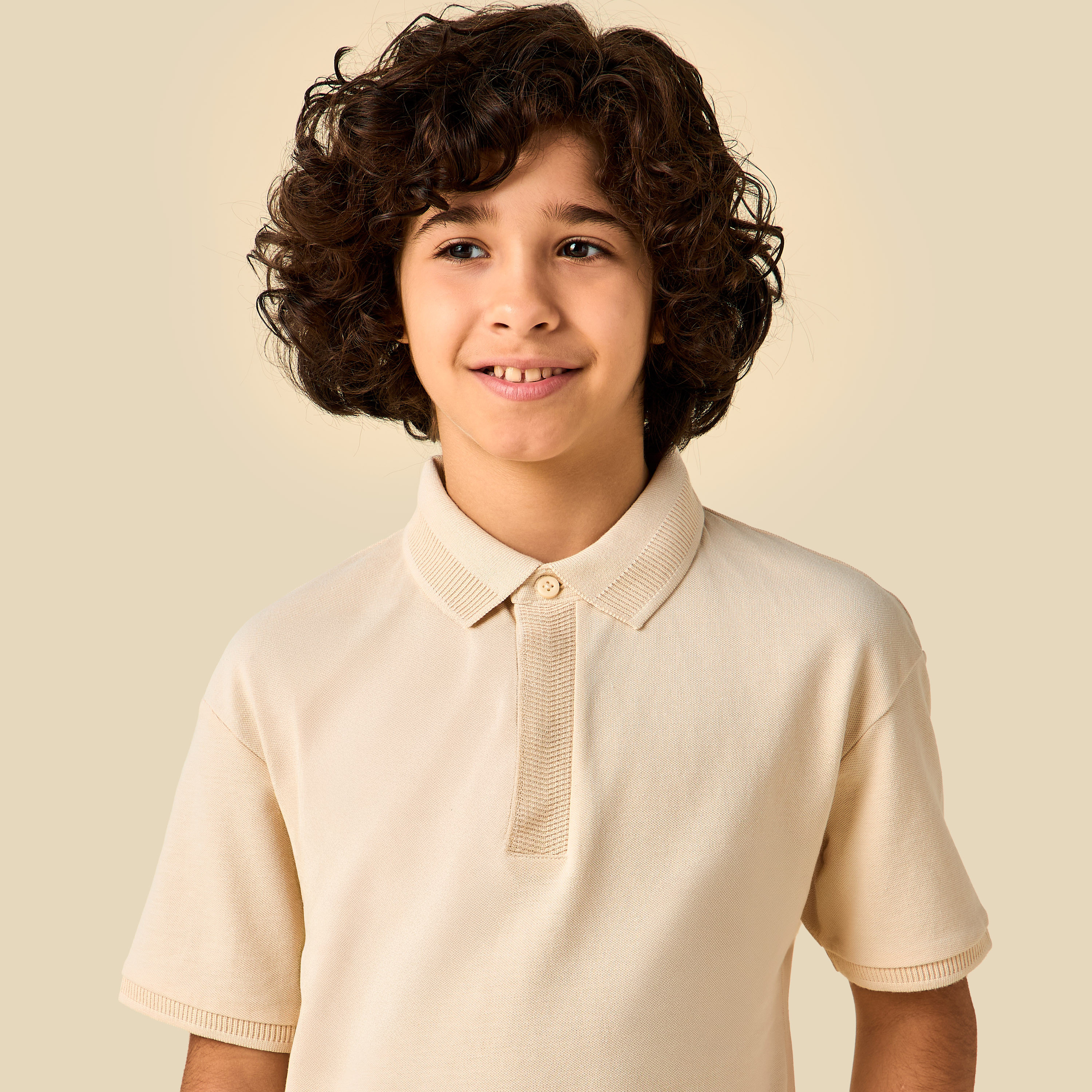 Juniors Collared Short Sleeves Polo T-shirt with Button Placket-boys-clothing-tshirtsandpolos-image-5