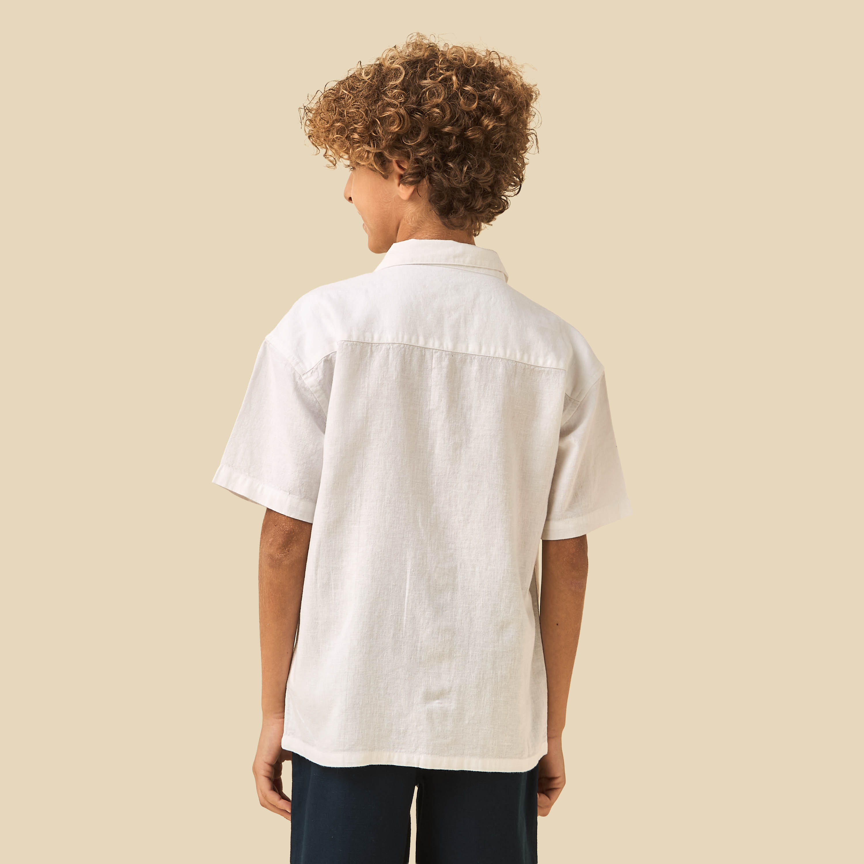 Juniors Short Sleeves Shirt with Sailboat Print-boys-clothing-shirts-image-3