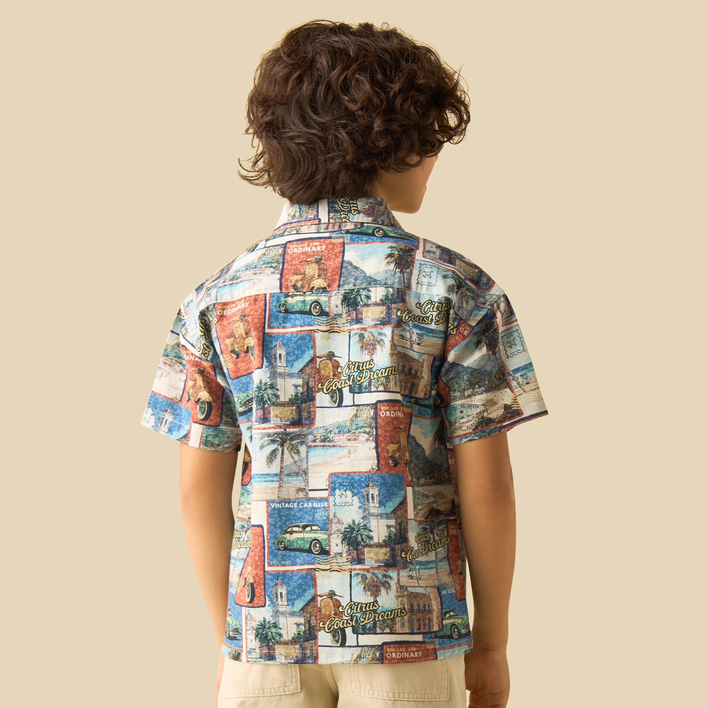 Juniors Short Sleeve Shirt with Print-boys-clothing-shirts-image-3
