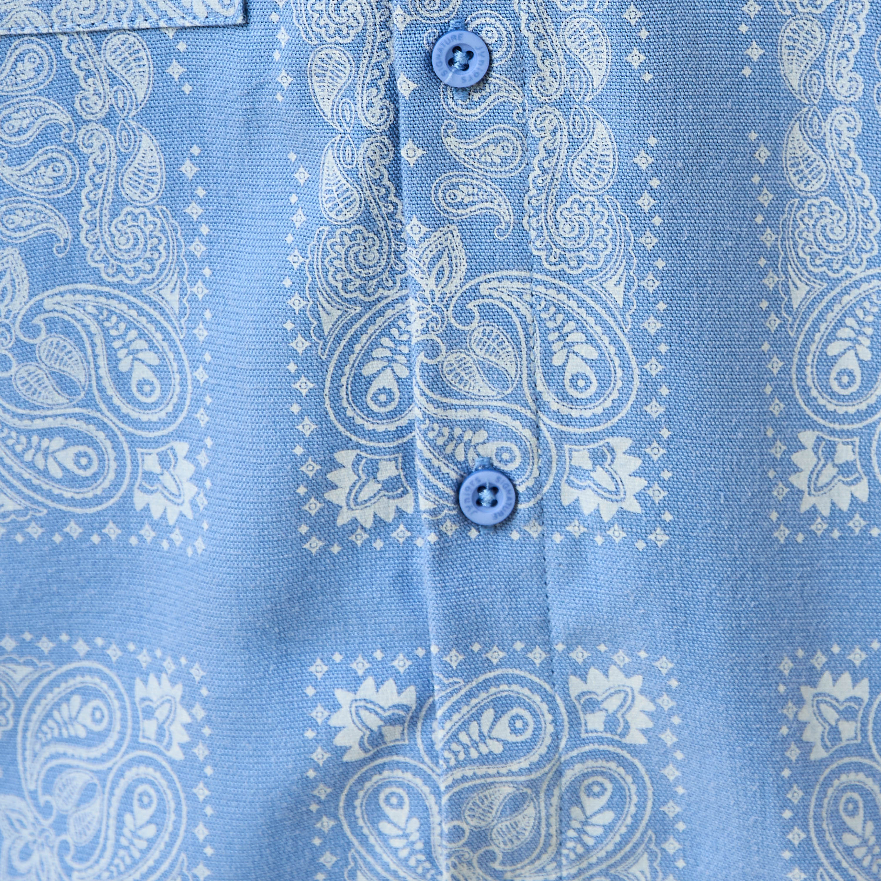 Juniors Short Sleeves Shirt with Paisley Print-boys-clothing-shirts-image-5