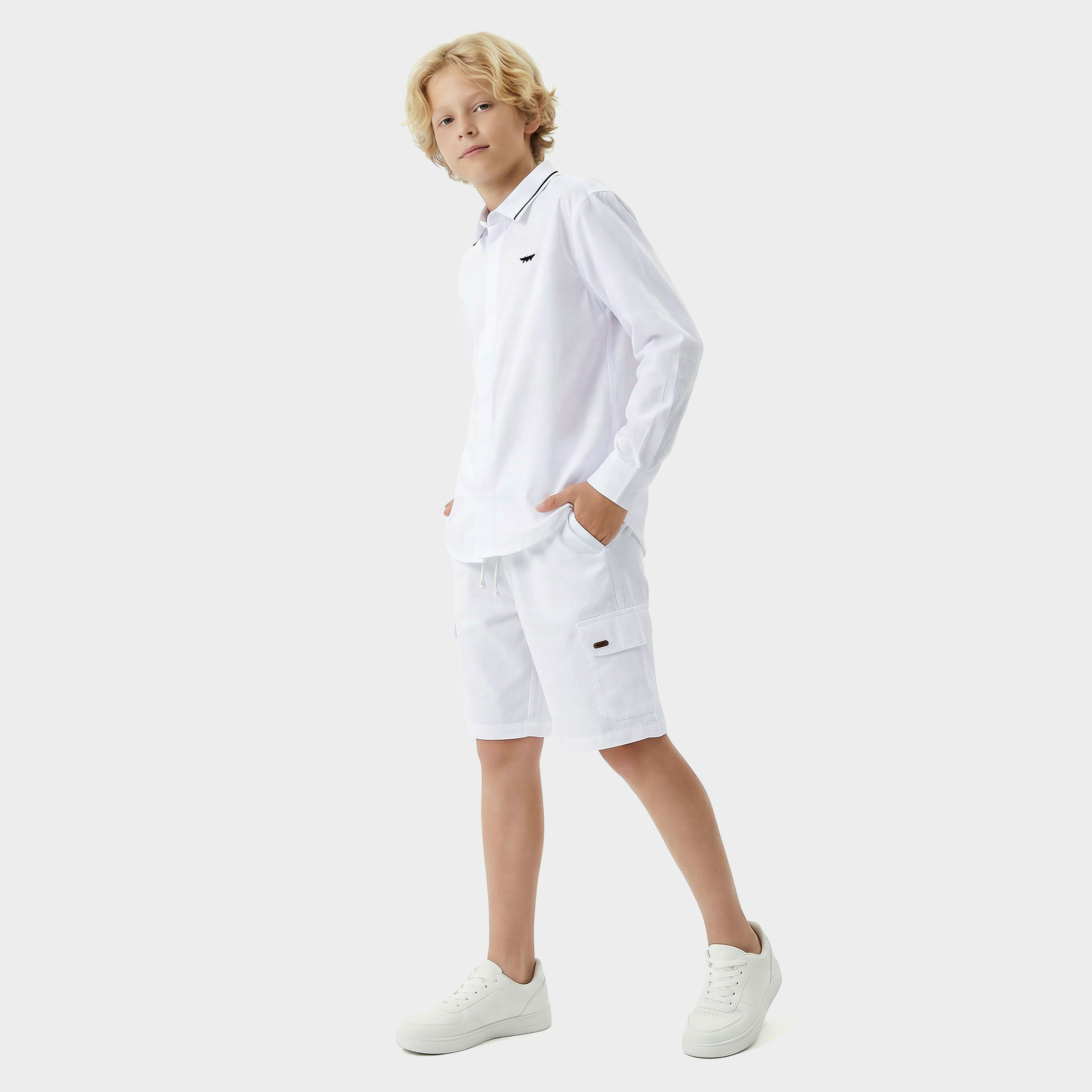 Juniors Long Sleeves Shirt with Concealed Placket-boys-clothing-shirts-image-6