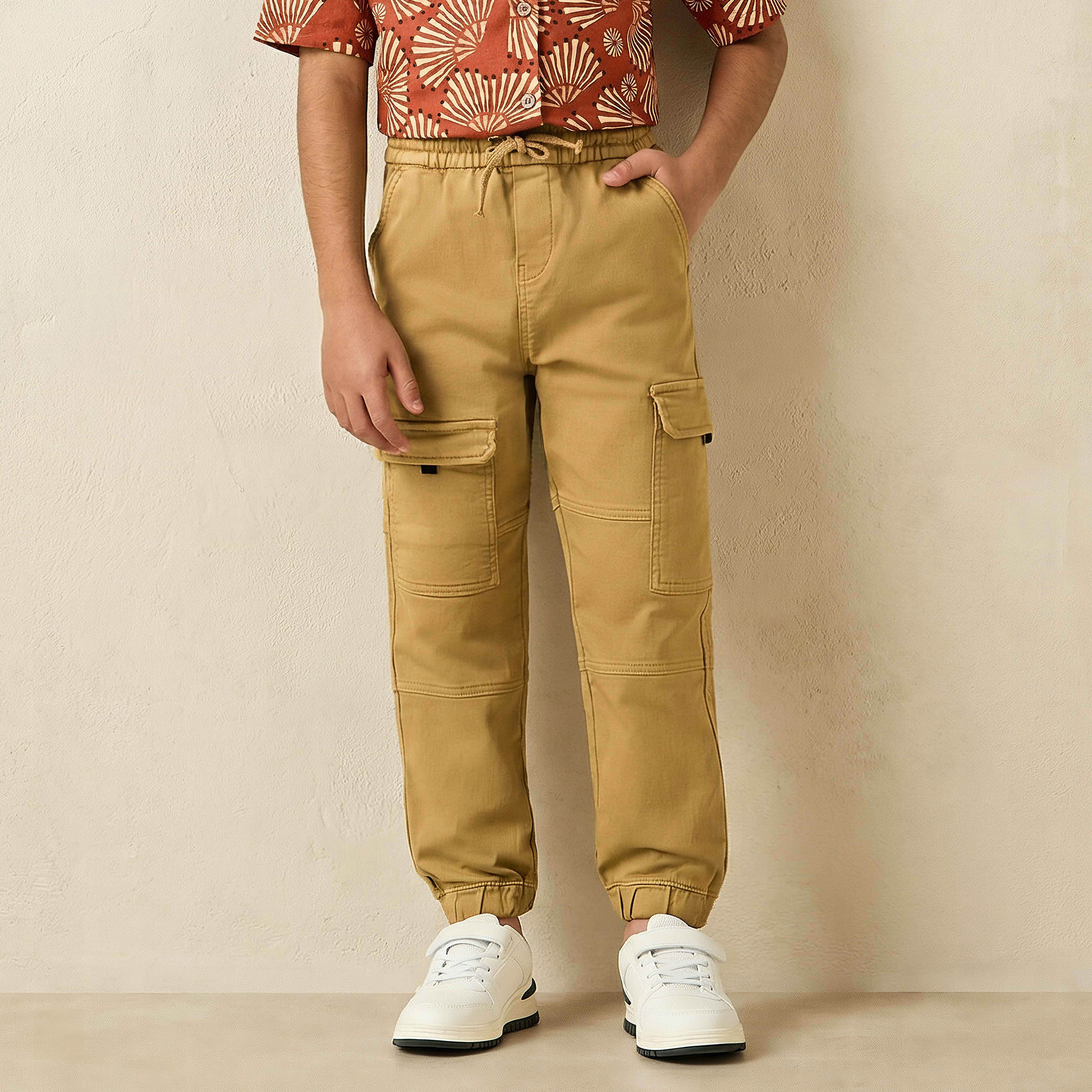Juniors Joggers with Cargo Pockets, Drawstring Waist-boys-clothing-bottoms-joggersandtrackpants-image-2