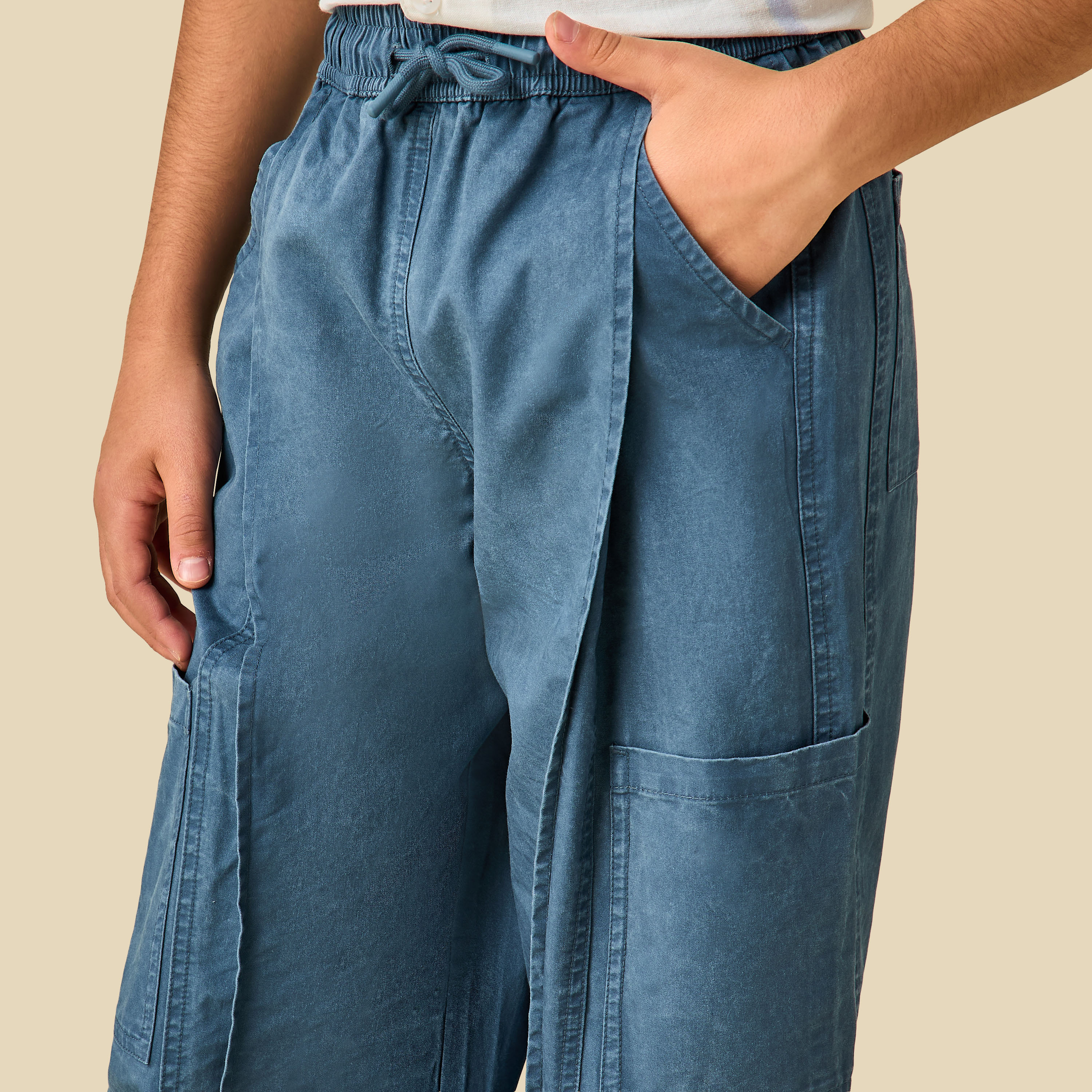 Juniors Joggers with Cargo Pockets, Drawstring Waist-boys-clothing-bottoms-joggersandtrackpants-image-5