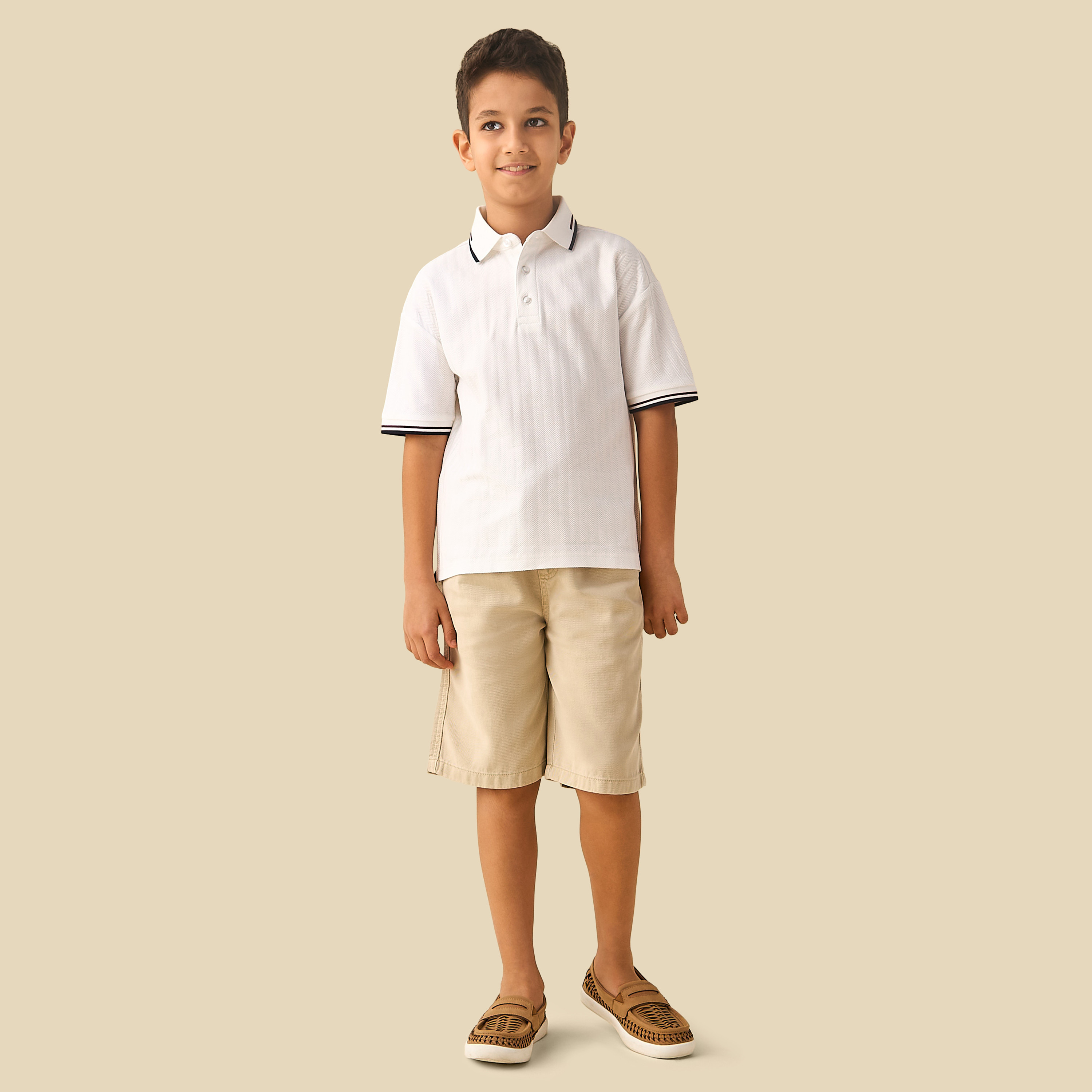 Juniors Elasticated Drawstring Shorts with Pockets-boys-clothing-bottoms-shorts-image-2