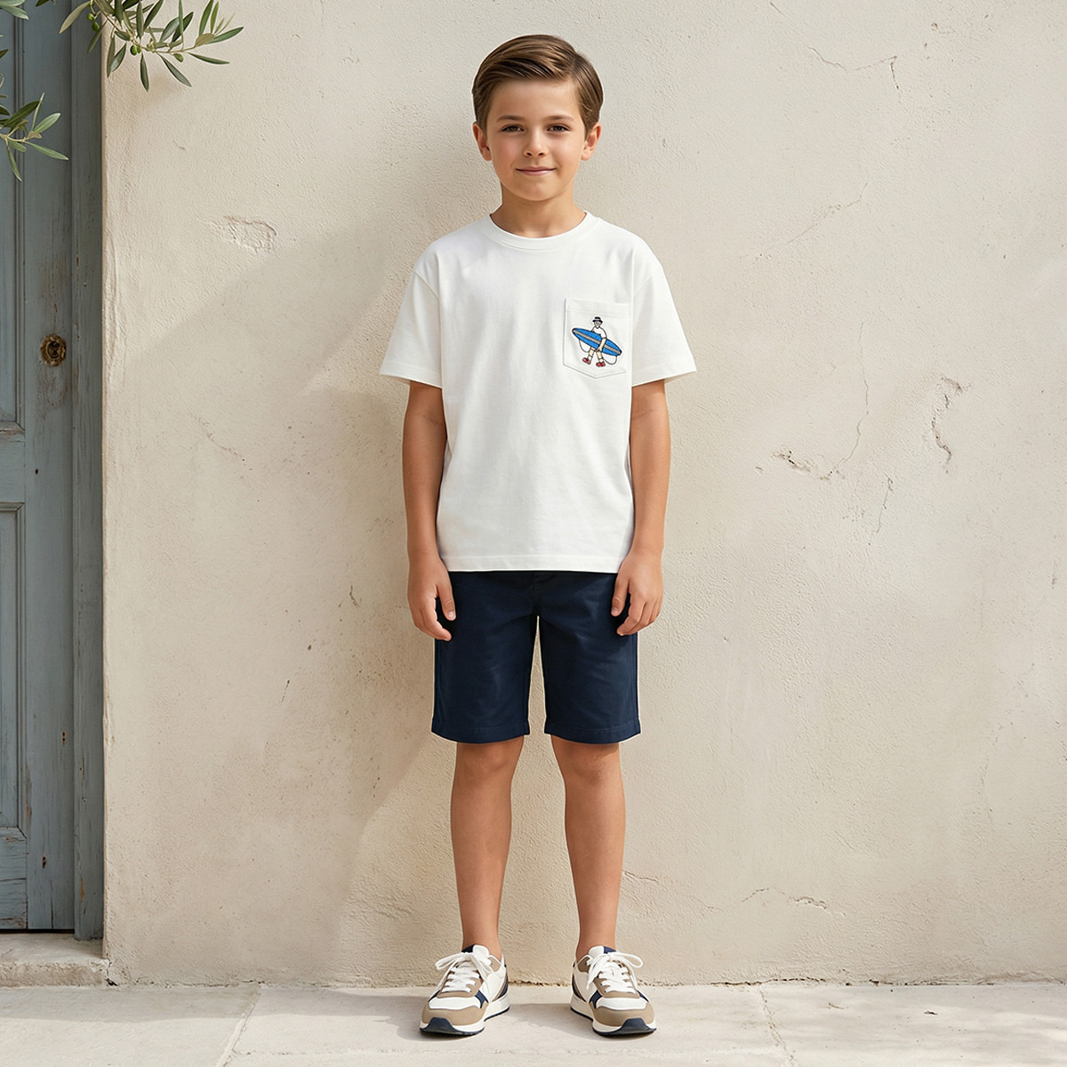 شورت بطول الركبة بزر إغلاق مع جيوب من جونيورز-boys-clothing-bottoms-shorts-image-5