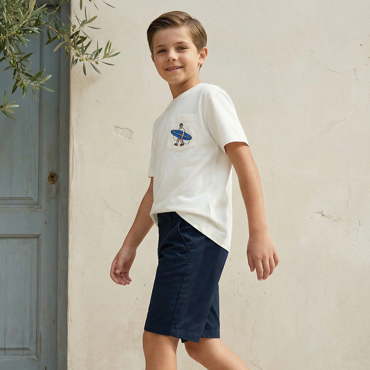 شورت بطول الركبة بزر إغلاق مع جيوب من جونيورز-boys-clothing-bottoms-shorts-image-2
