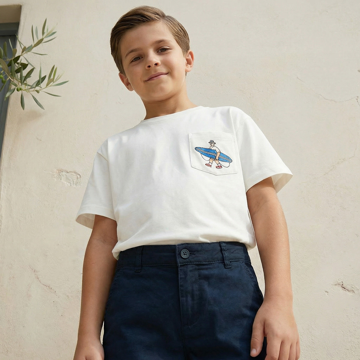 شورت بطول الركبة بزر إغلاق مع جيوب من جونيورز-boys-clothing-bottoms-shorts-image-1