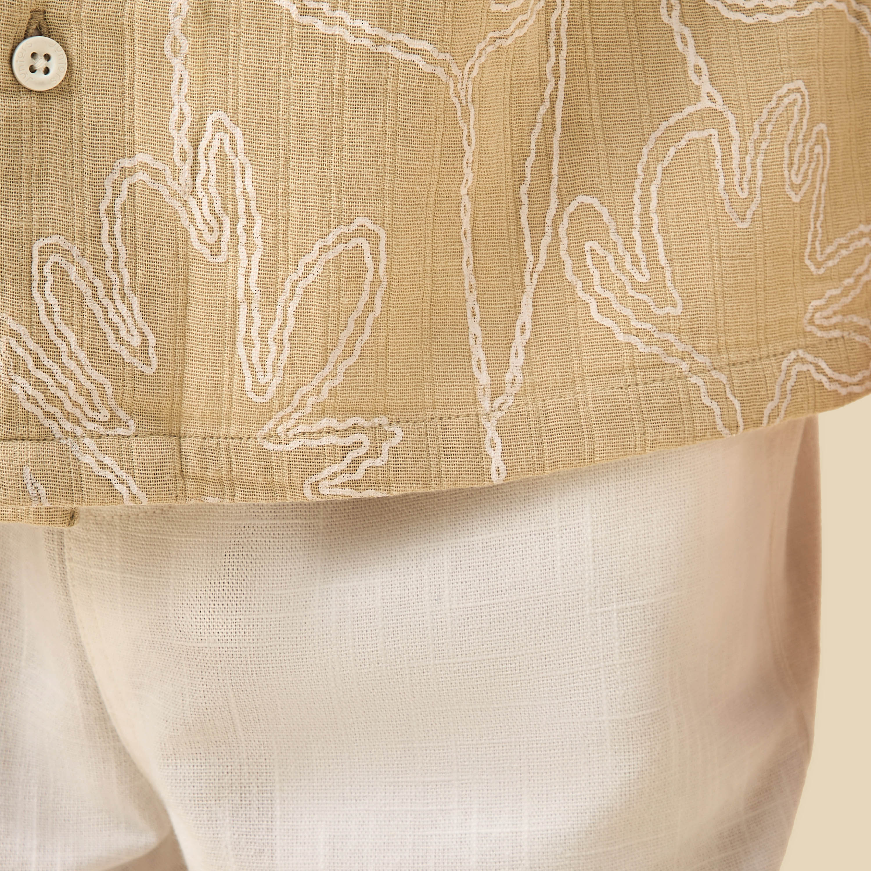 Juniors Camp Collar Short Sleeves Shirt and Shorts Set with Floral Print-boys-clothing-setsandcoords-image-7