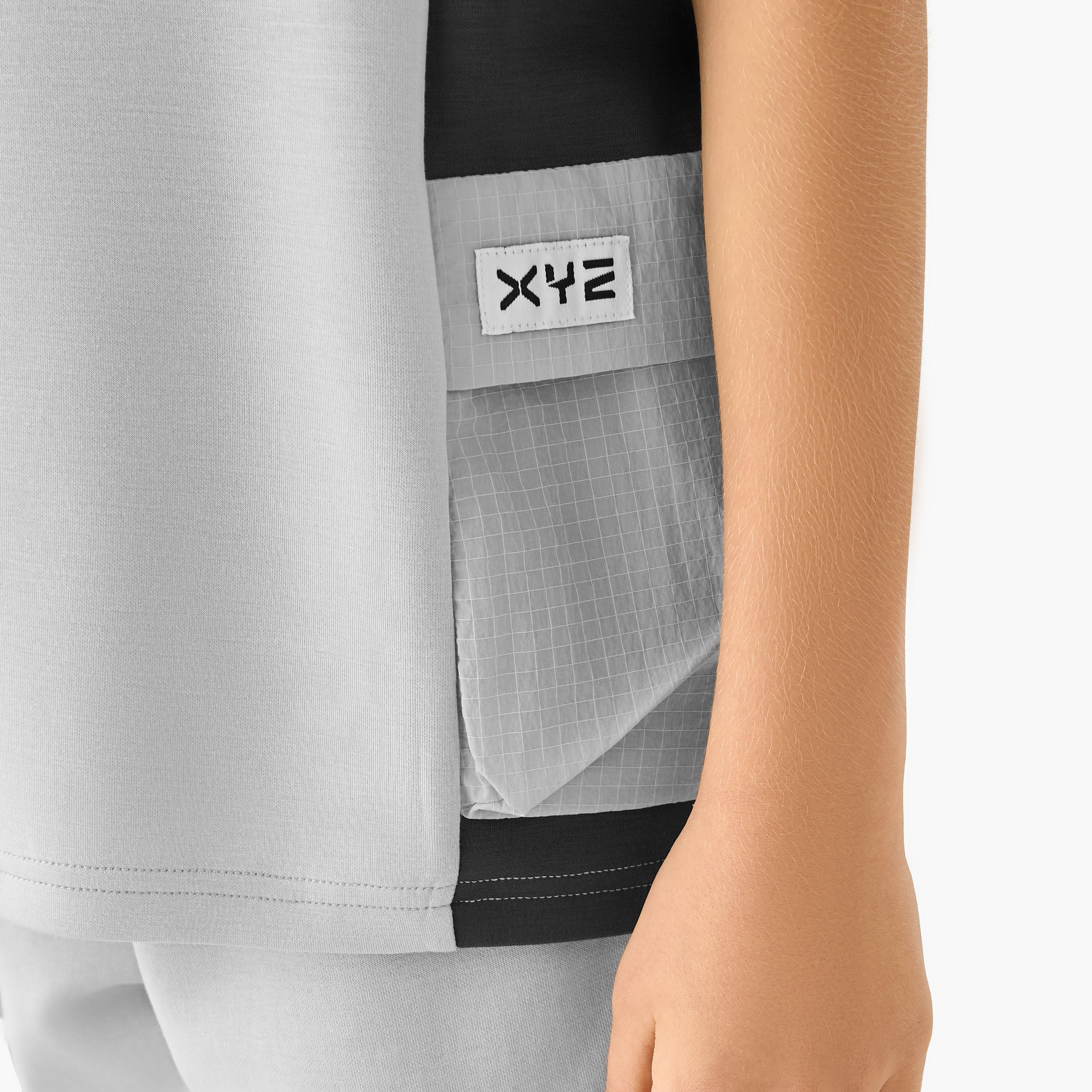XYZ Crew Neck Short Sleeves T-shirt with Panel Detail-boys-clothing-sportswear-tops-image-5