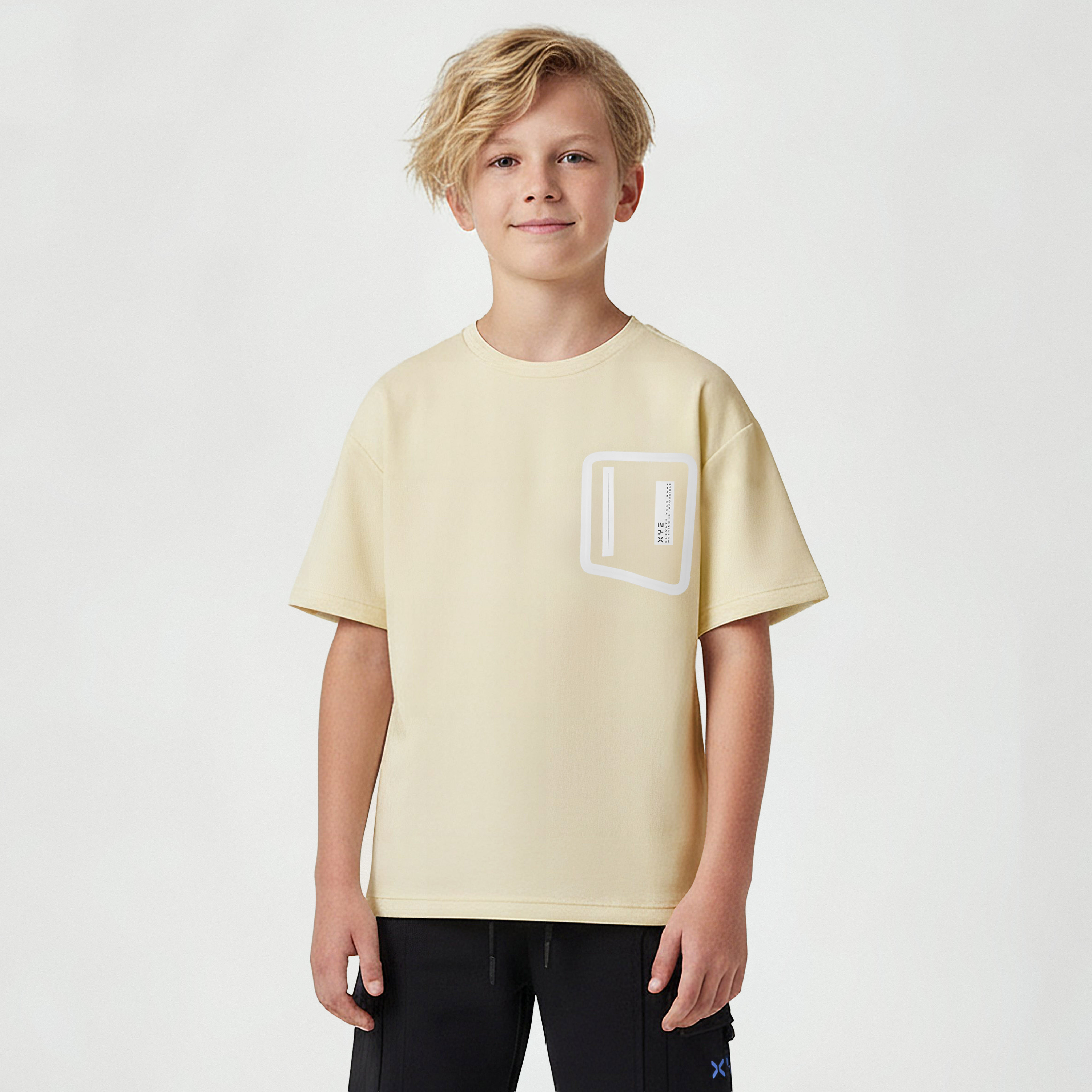 XYZ Crew Neck Short Sleeves T-shirt with Graphic Print-boys-clothing-sportswear-tops-image-1