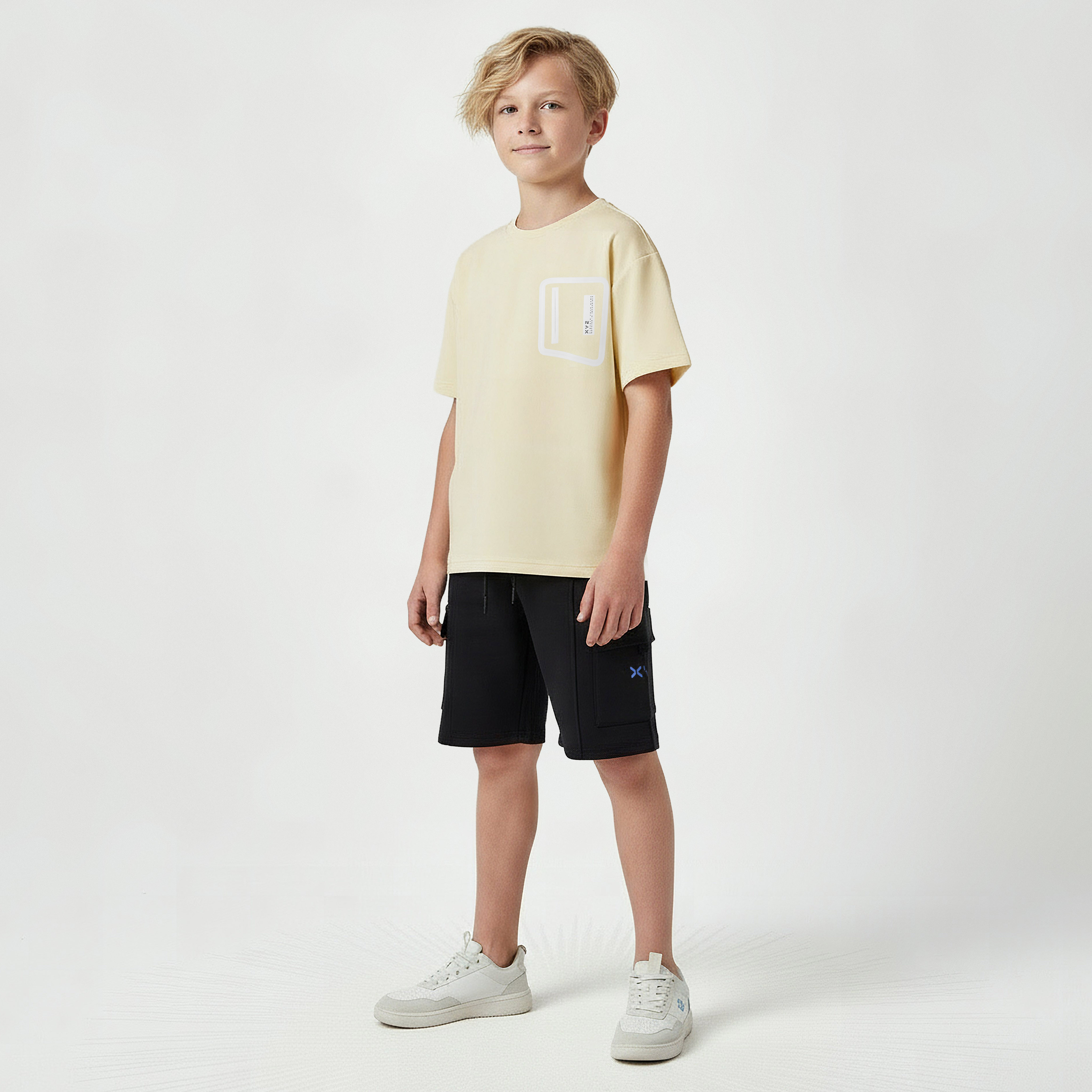 XYZ Crew Neck Short Sleeves T-shirt with Graphic Print-boys-clothing-sportswear-tops-image-5