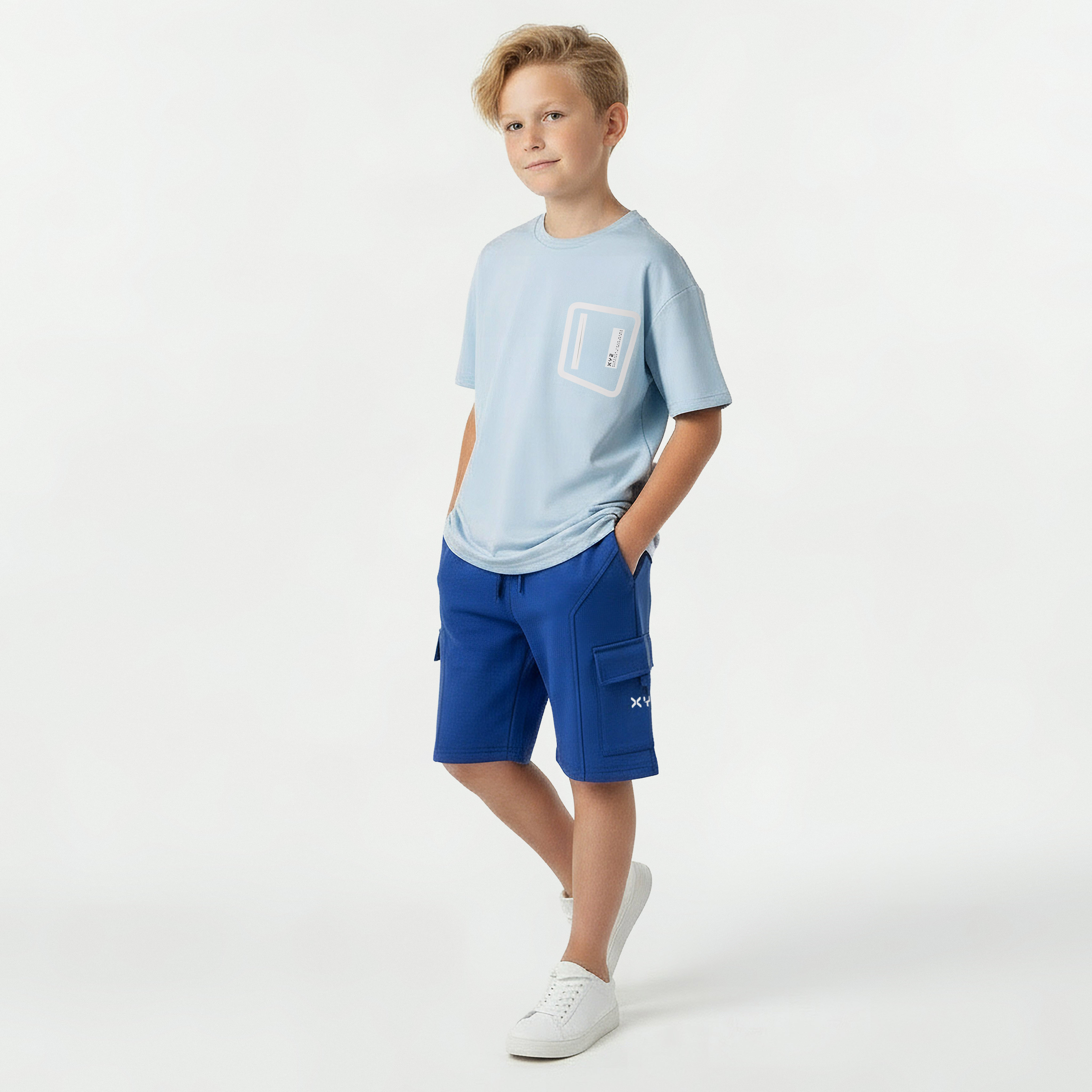 XYZ Crew Neck Short Sleeves T-shirt with Logo-sports-boys-clothing-tops-image-5