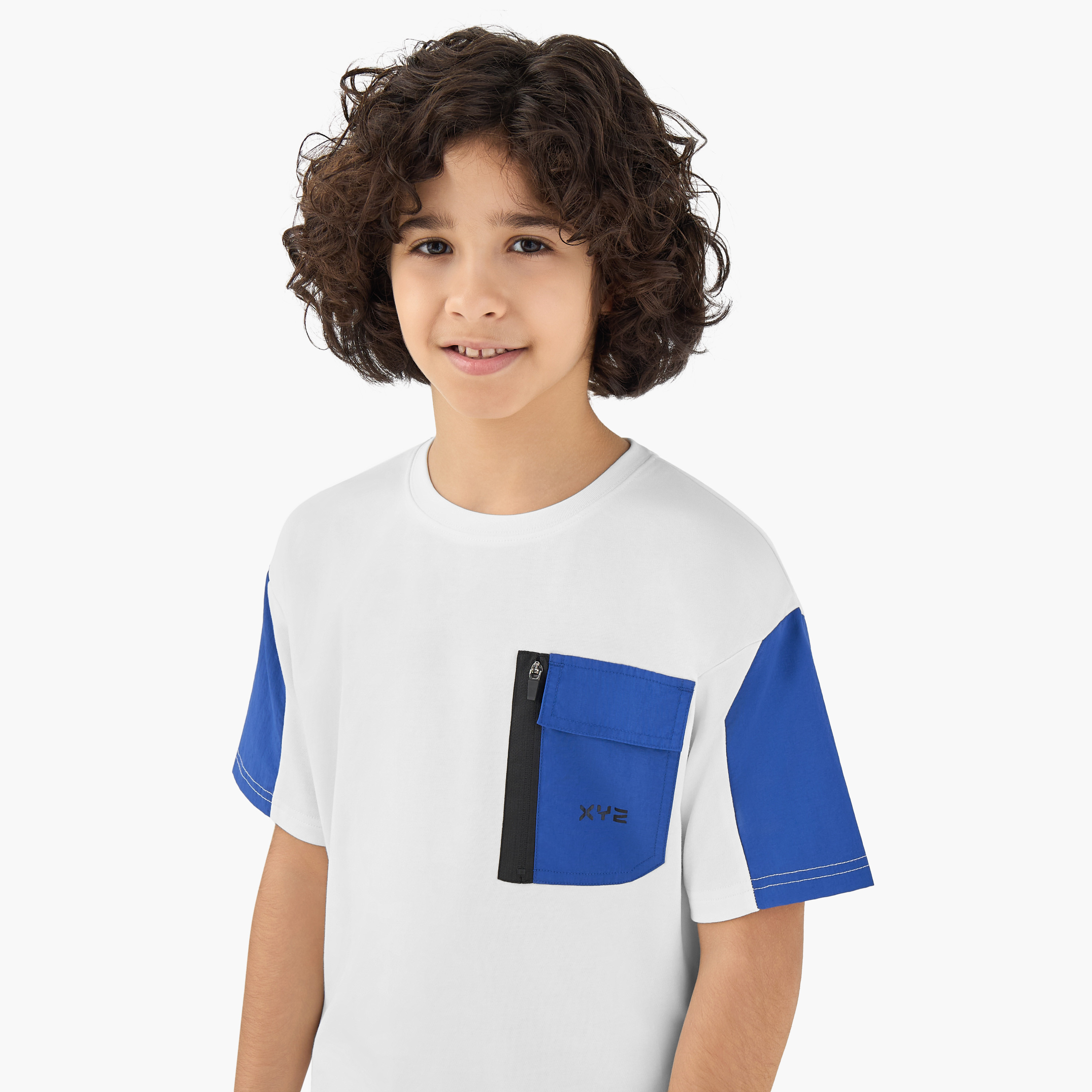 XYZ Crew Neck Short Sleeve T-shirt and Shorts Set with Drawstring Closure-sports-boys-clothing-sets-image-5