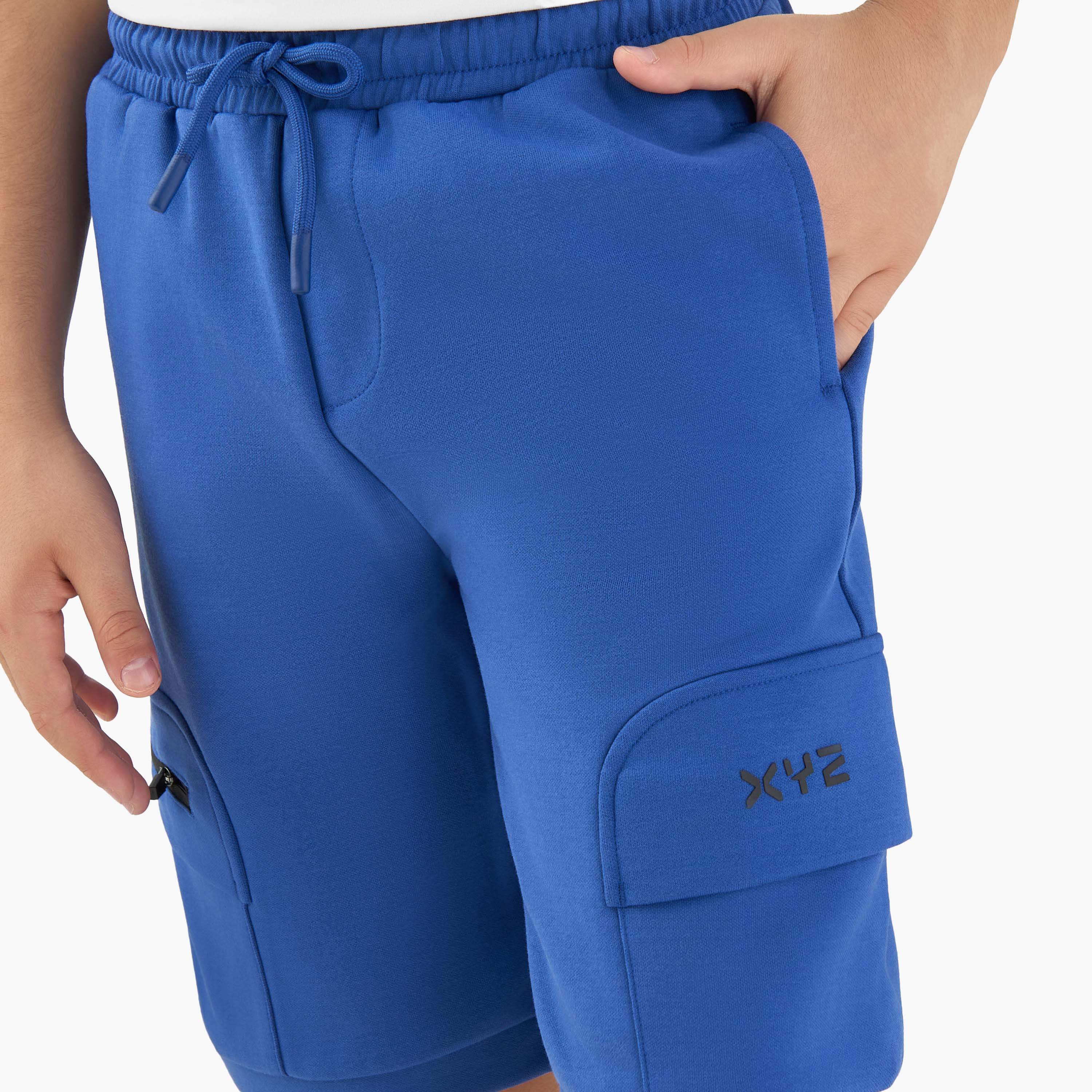 XYZ Crew Neck Short Sleeve T-shirt and Shorts Set with Drawstring Closure-sports-boys-clothing-sets-image-6