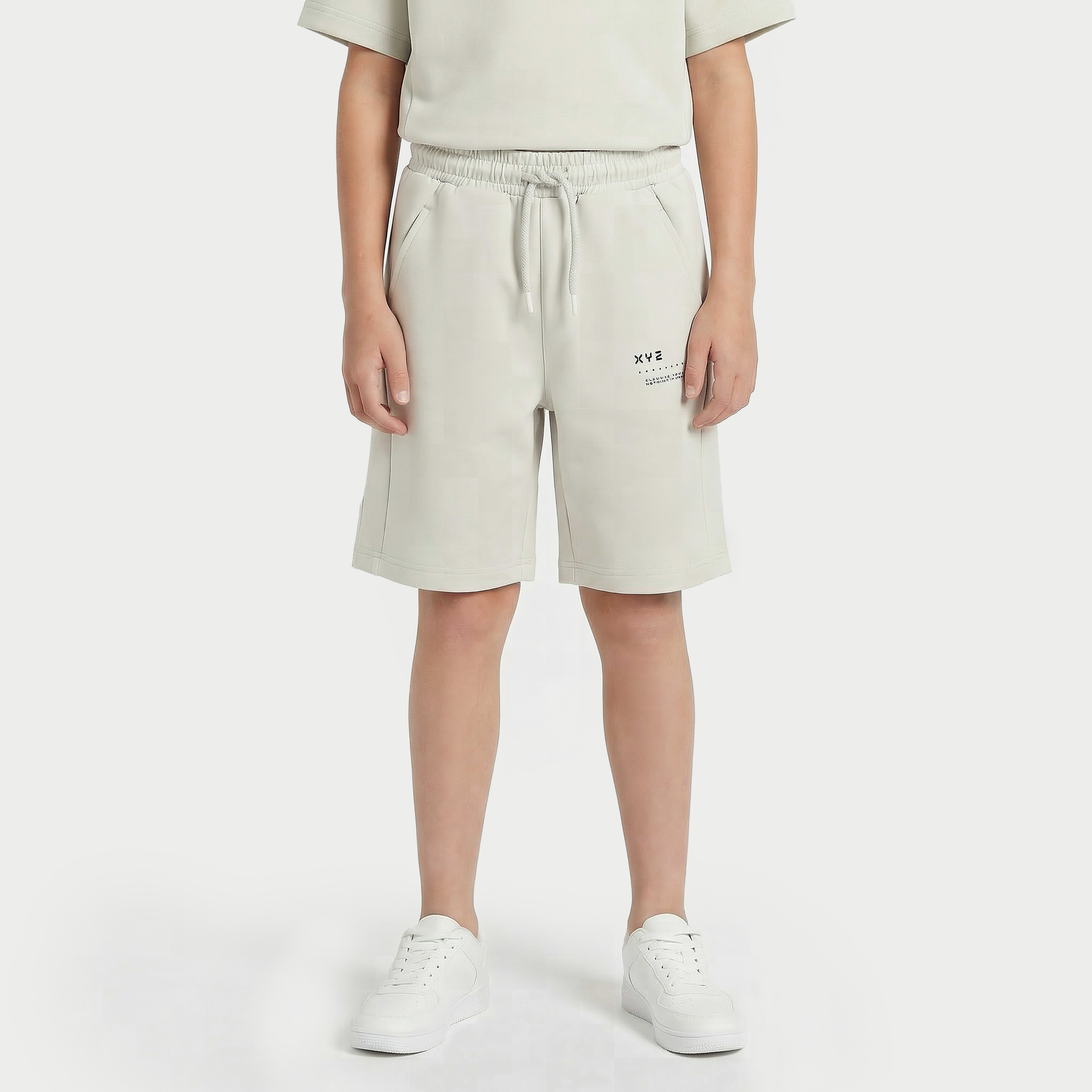 XYZ Crew Neck Short Sleeves T-shirt and Shorts Set with Print-boys-clothing-sportswear-sets-image-4