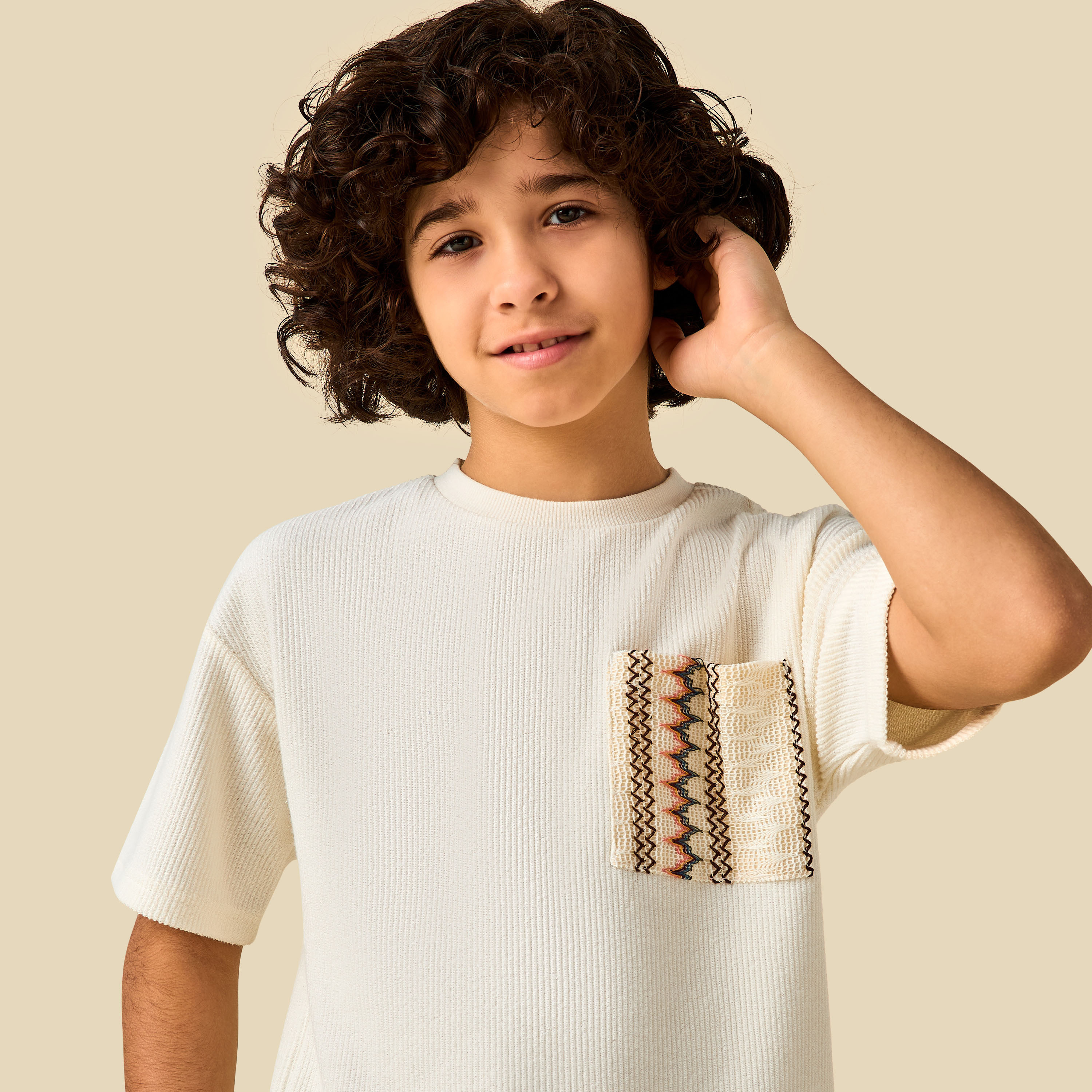 Eligo Crew Neck Short Sleeves T-shirt with Patch Pocket-boys-clothing-tshirtsandpolos-image-6