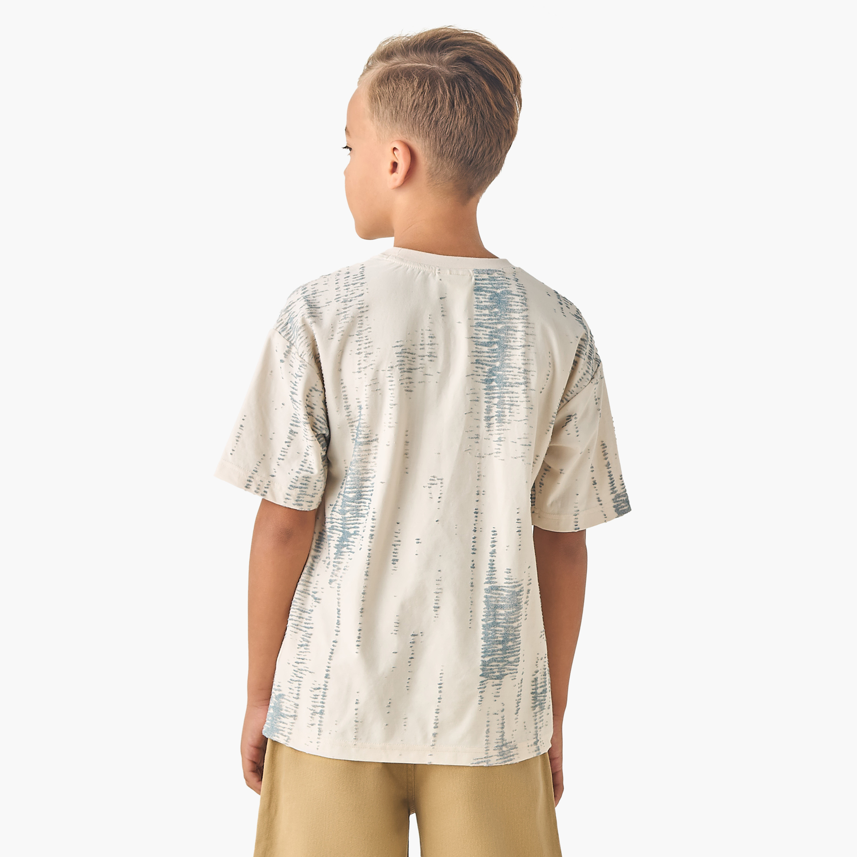تيشيرت بياقة ضيّقة وأكمام قصيرة وطبعات من إليجو-boys-clothing-tshirtsandpolos-image-3