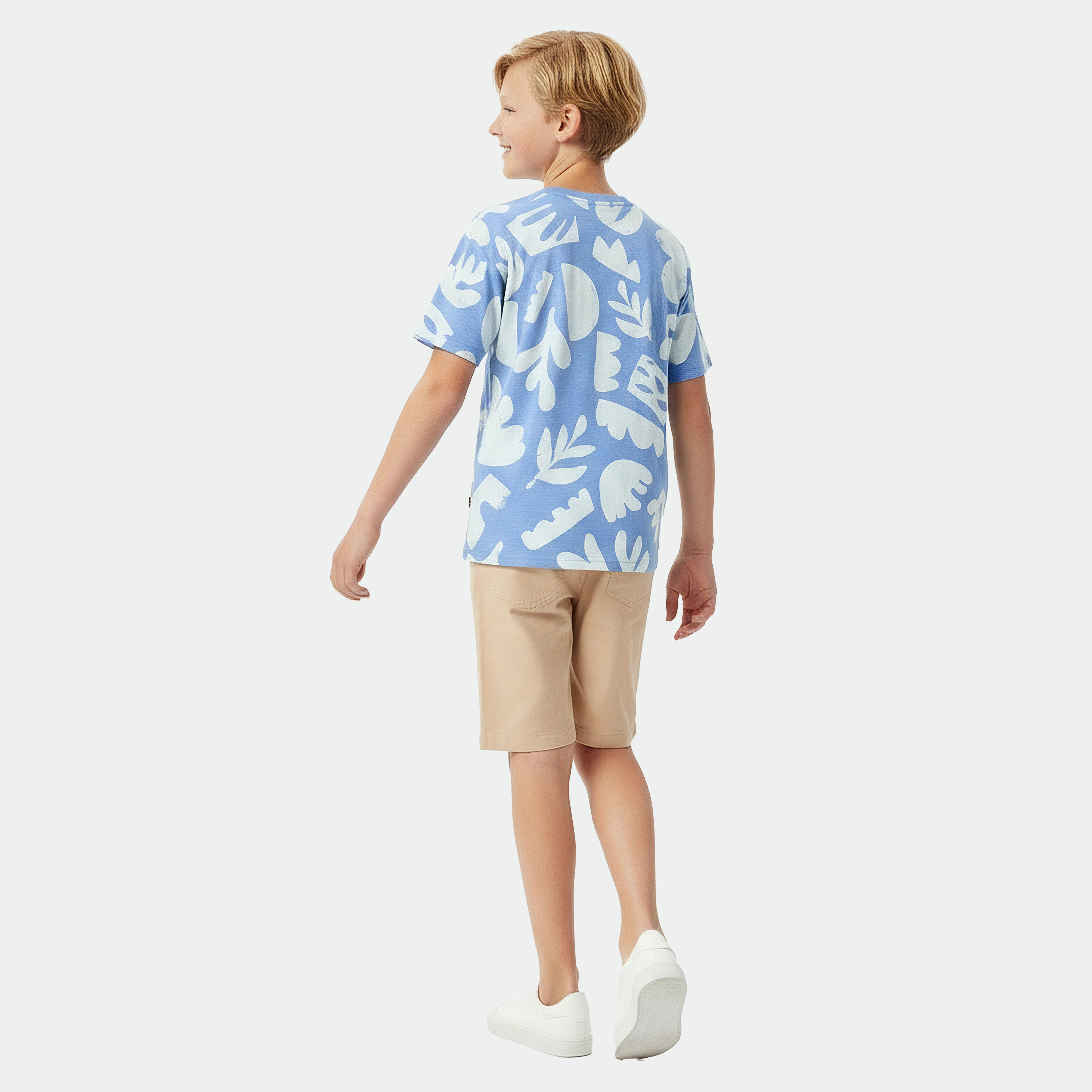 تيشيرت بطبعات تجريدية وياقة ضيقة وأكمام قصيرة من إليجو-boys-clothing-tshirtsandpolos-image-3