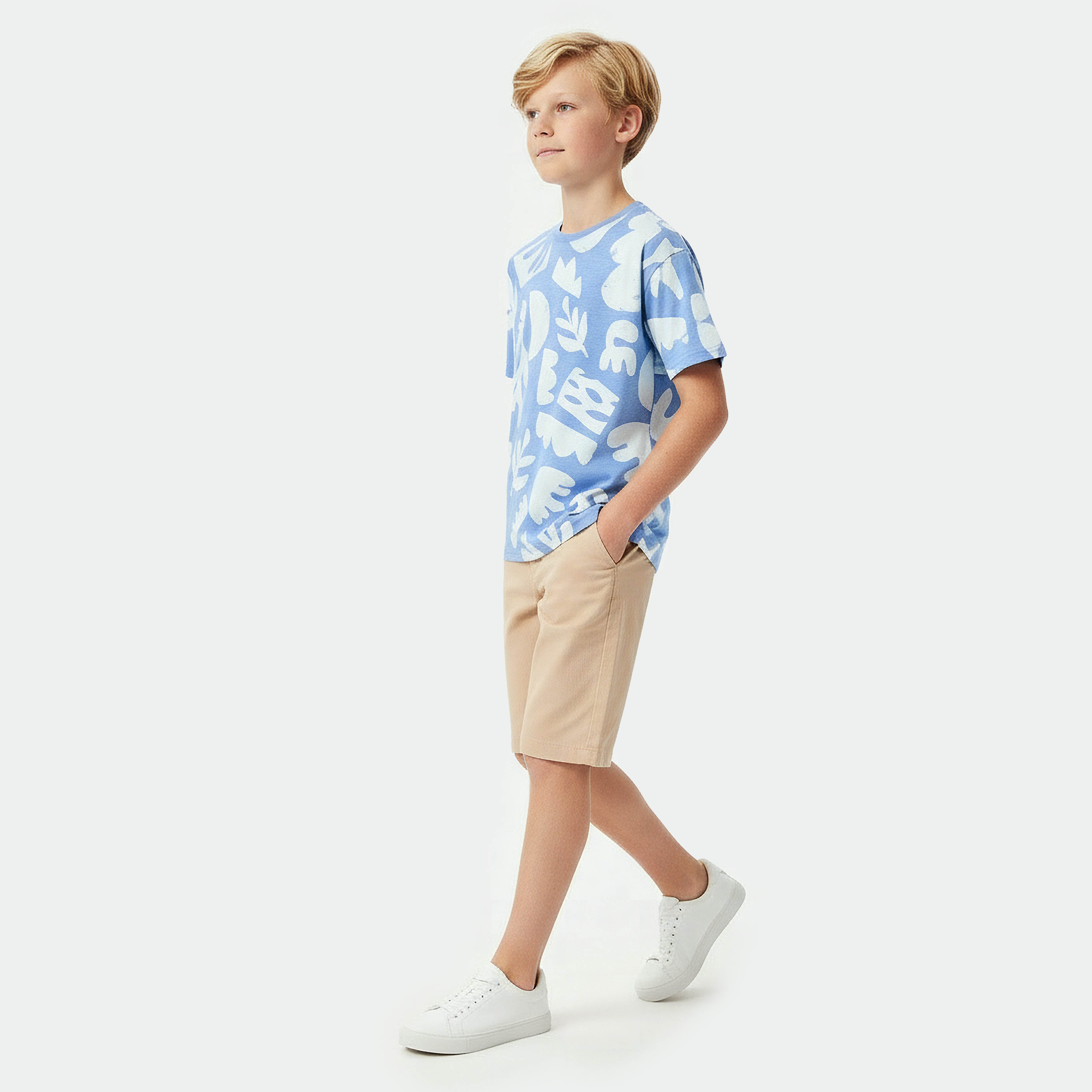 تيشيرت بطبعات تجريدية وياقة ضيقة وأكمام قصيرة من إليجو-boys-clothing-tshirtsandpolos-image-5