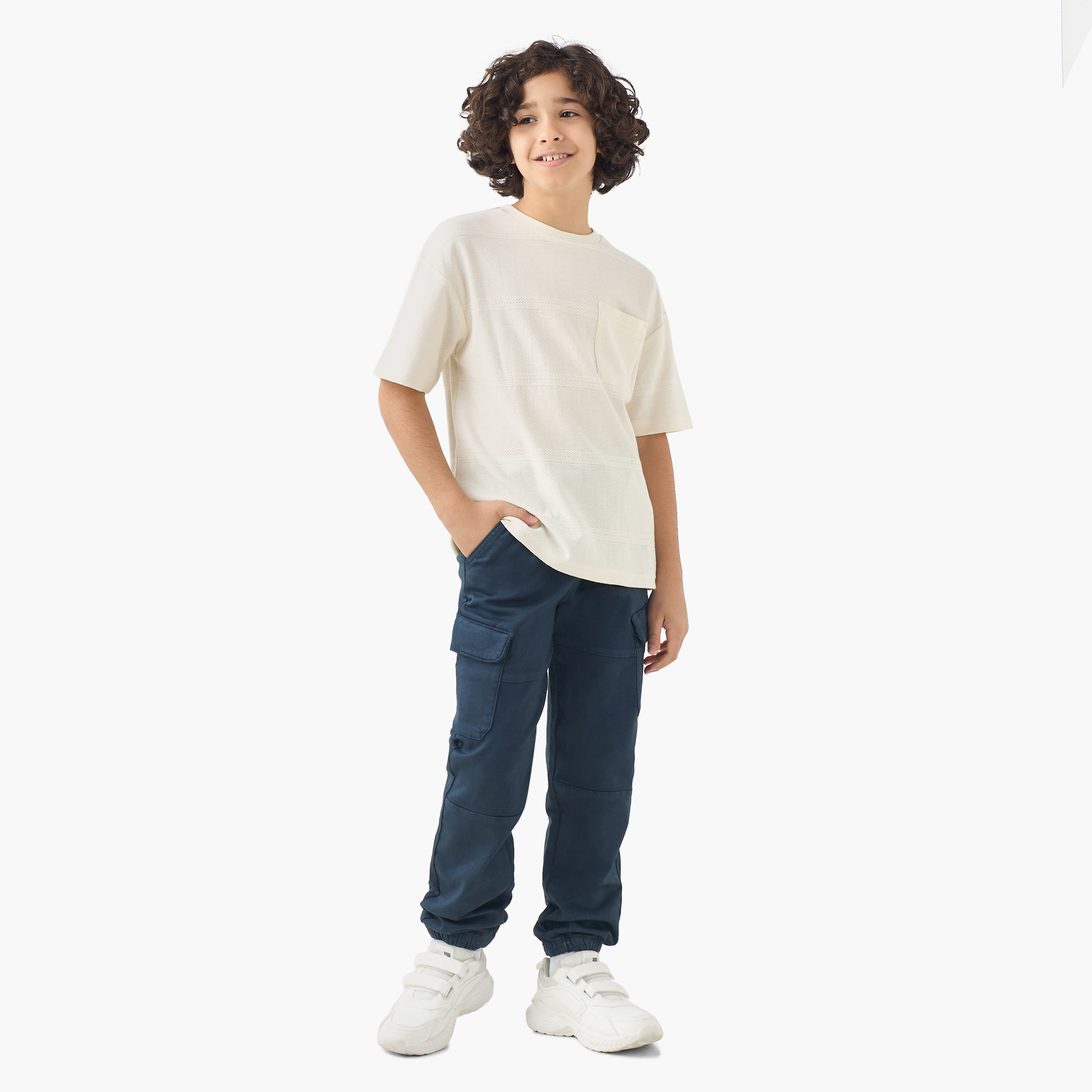 Eligo Crew Neck Short Sleeves T-shirt with Pocket-boys-clothing-tshirtsandpolos-image-2