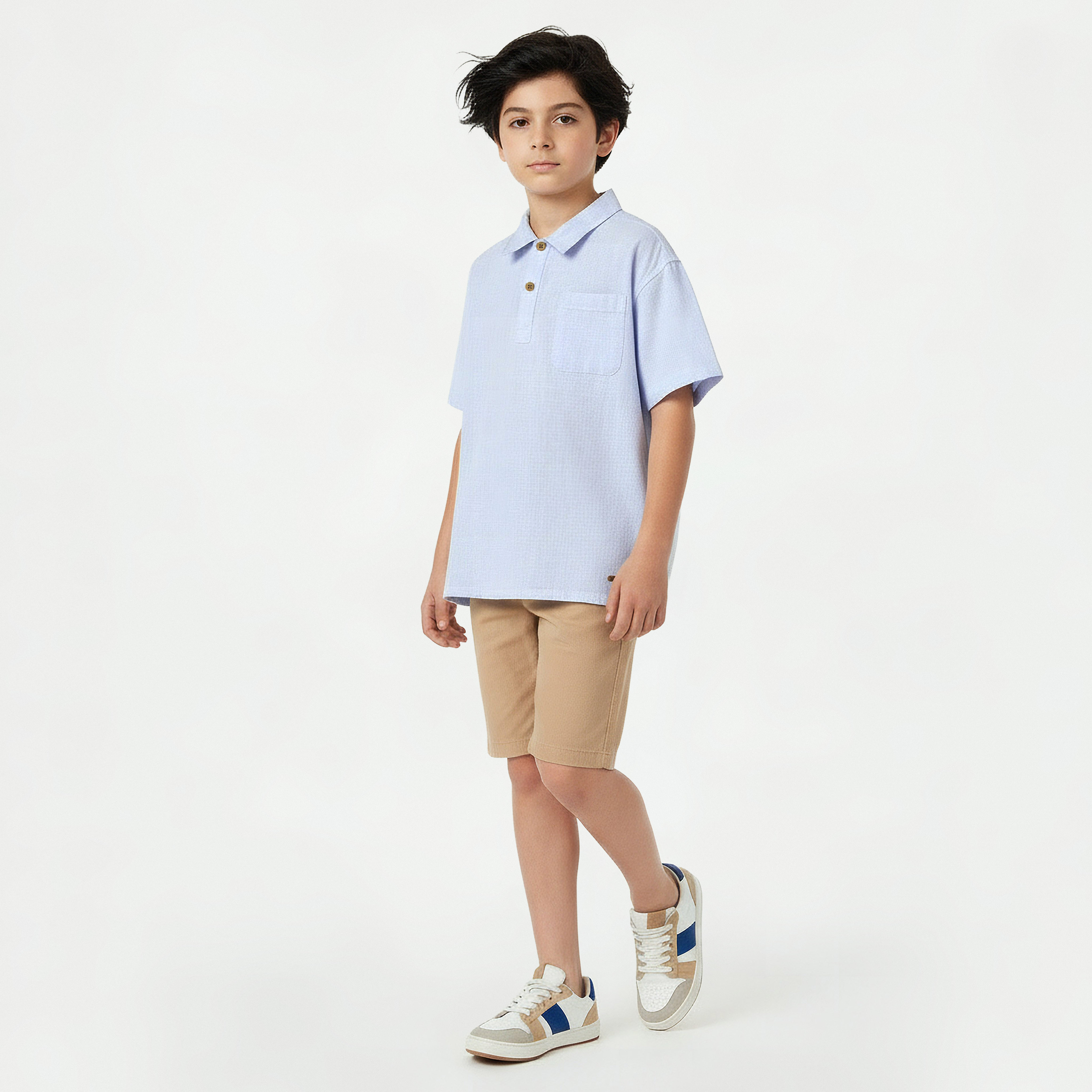 Eligo Collared Short Sleeve Polo T-shirt with Pocket-boys-clothing-shirts-image-5