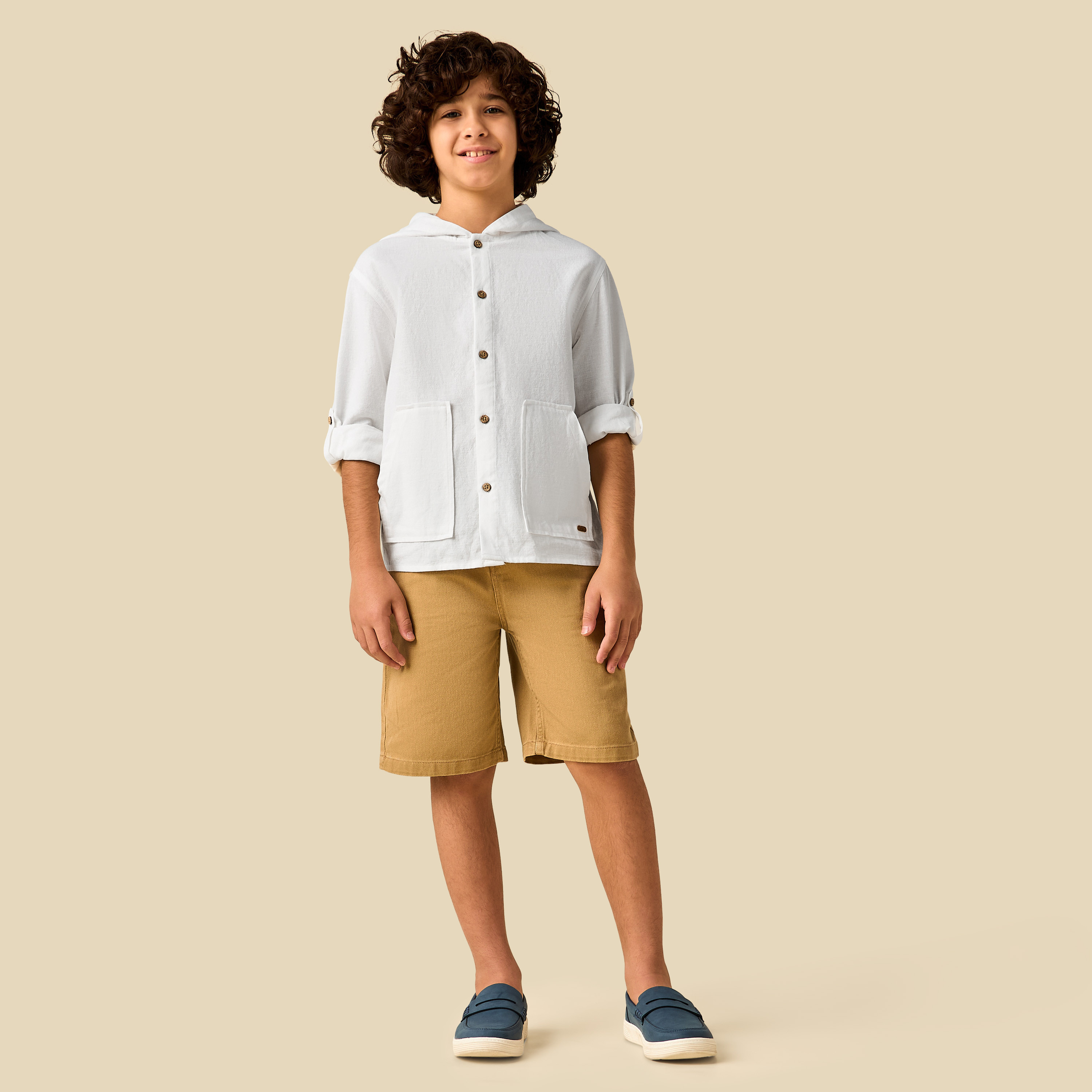 Eligo Long Sleeves Hooded Shirt with Pockets-boys-clothing-shirts-image-3