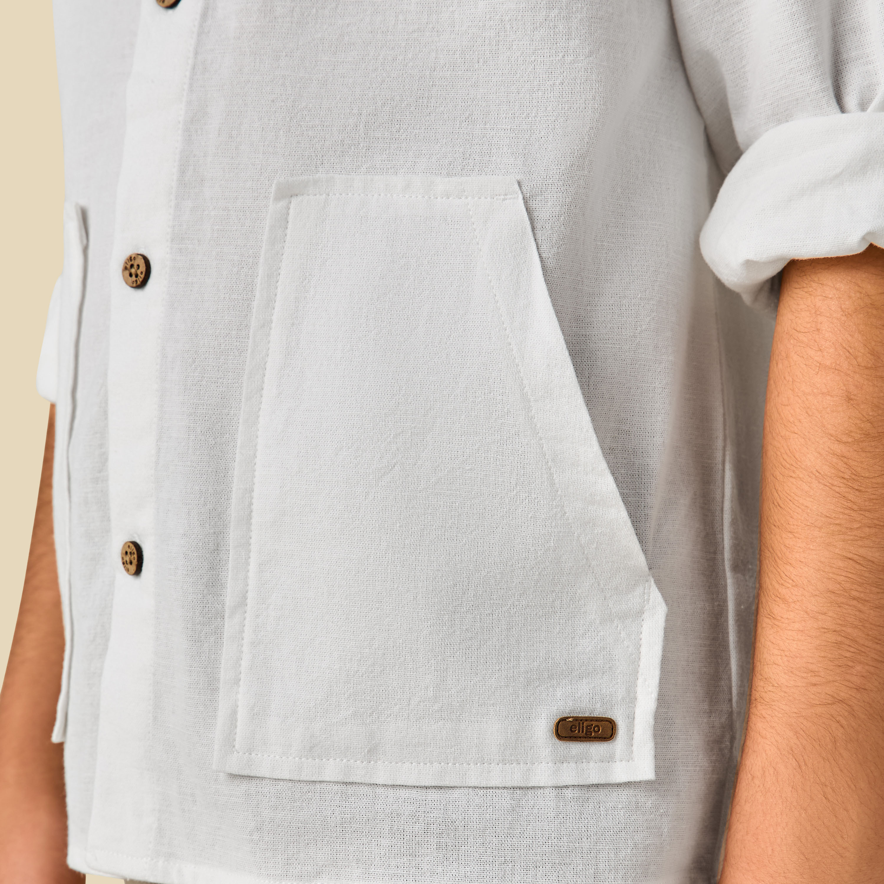 Eligo Long Sleeves Hooded Shirt with Pockets-boys-clothing-shirts-image-6