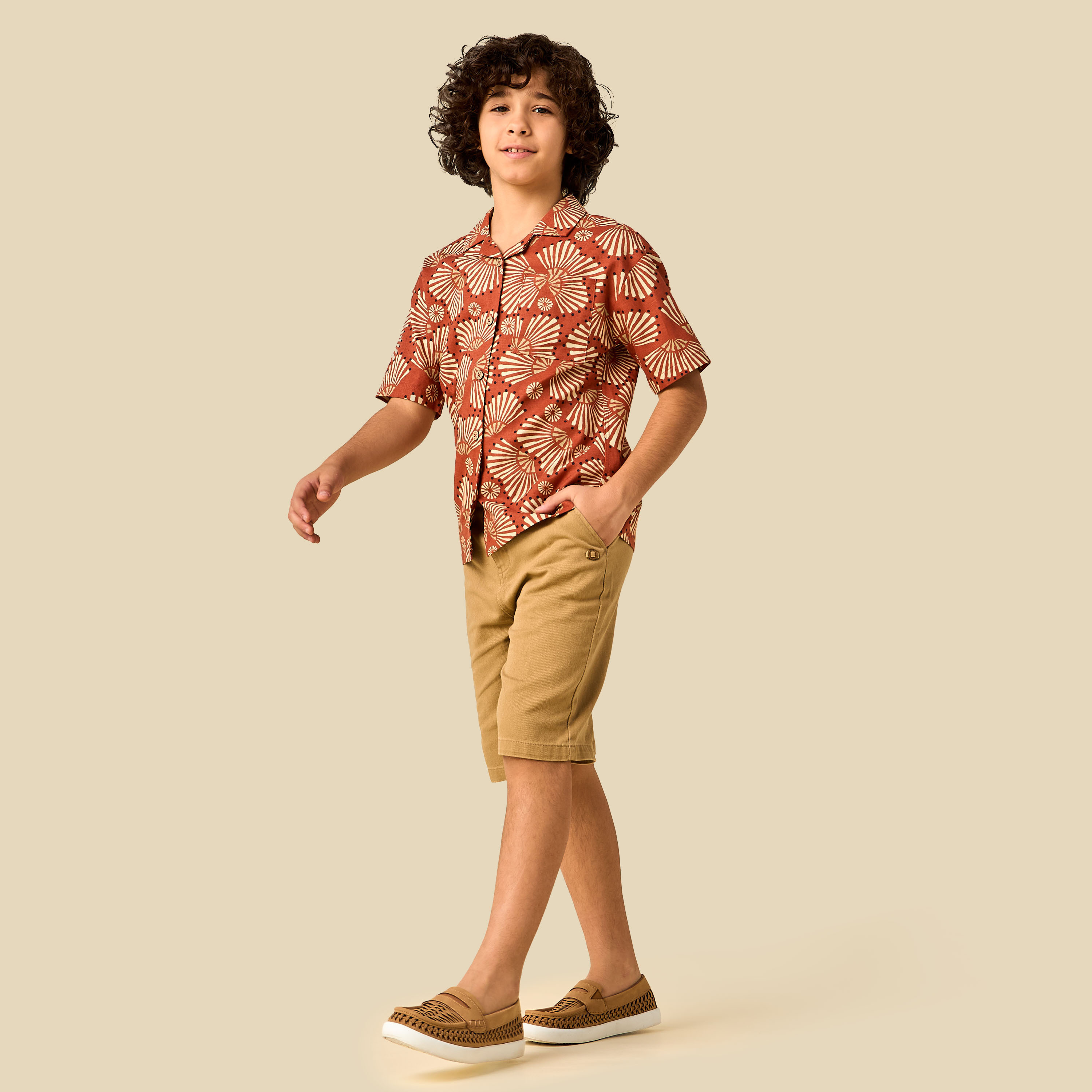 Eligo Short Sleeves Shirt with Print-boys-clothing-shirts-image-3