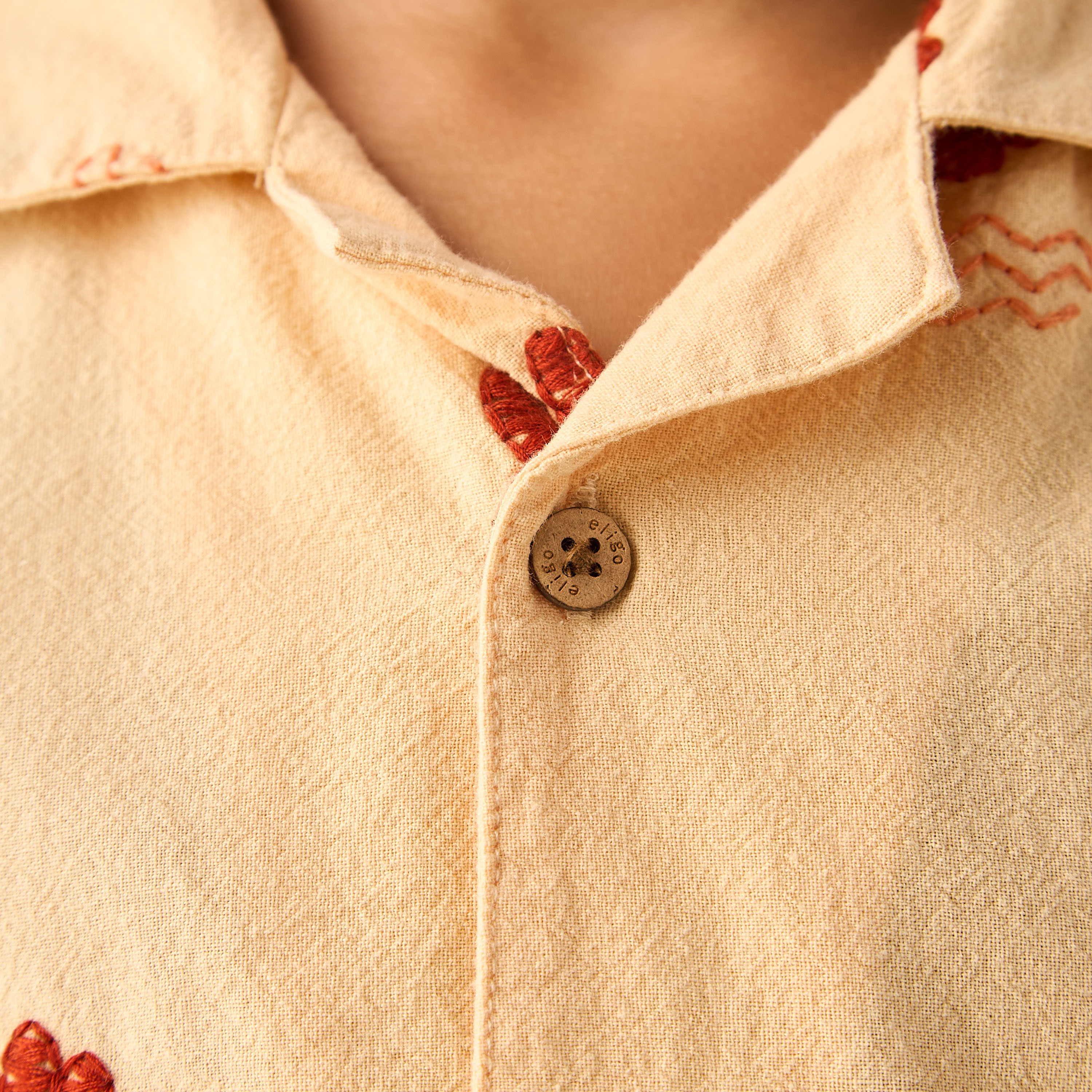 Eligo Short Sleeves Shirt with Applique Embroidery-boys-clothing-shirts-image-5