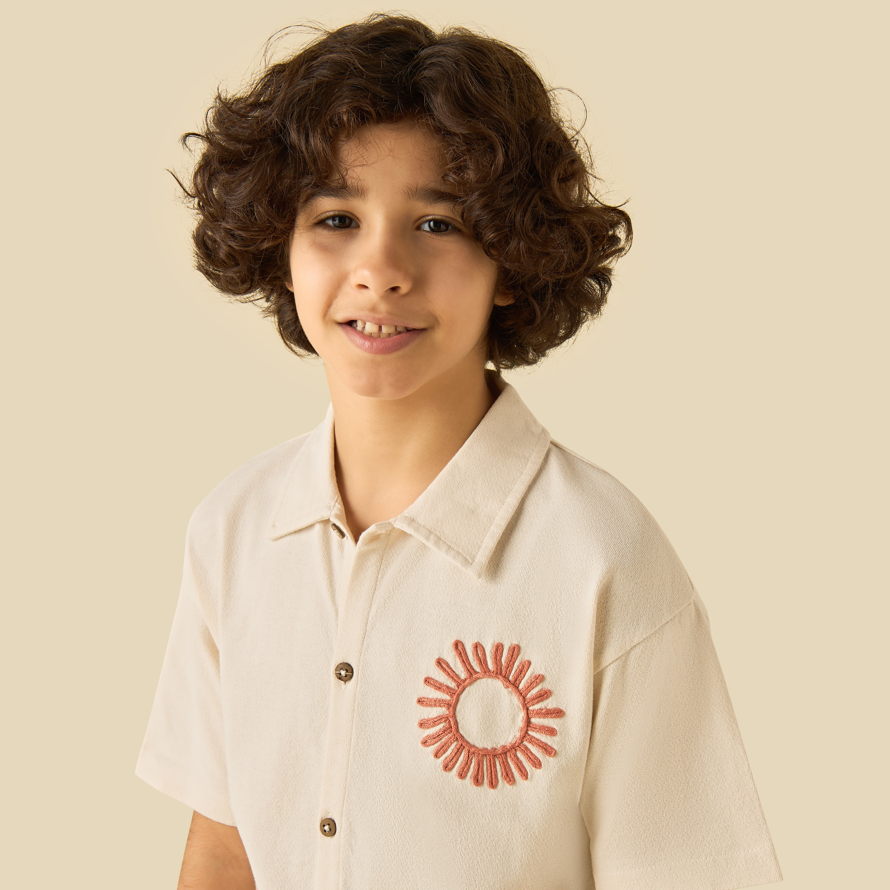 Eligo Short Sleeves Shirt with Embroidery-boys-clothing-shirts-image-4