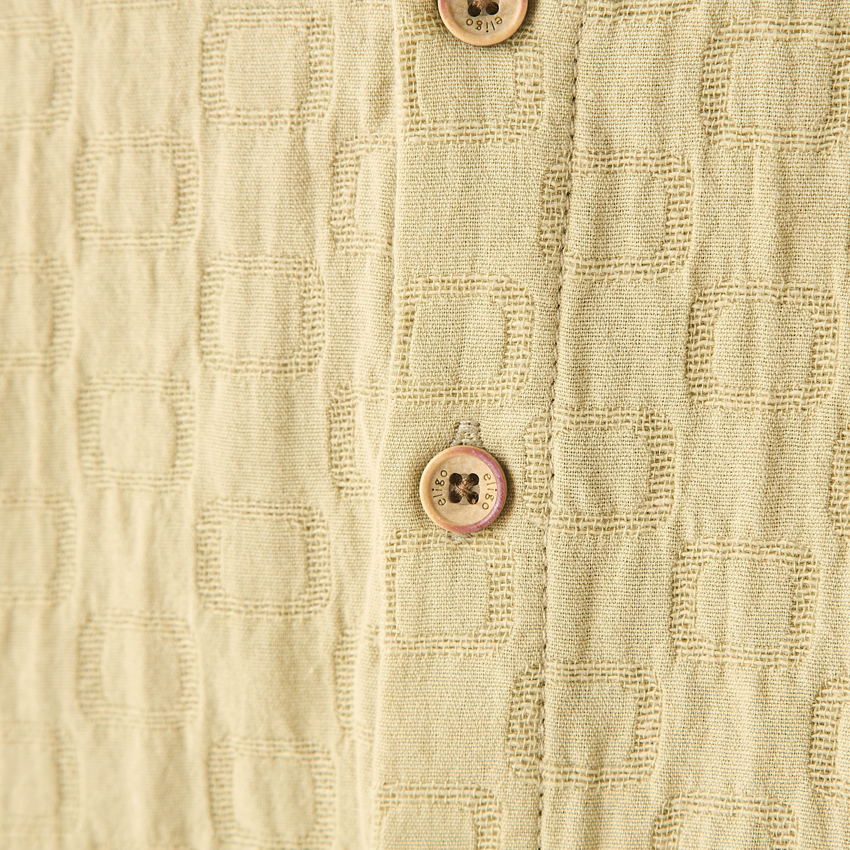 Eligo Short Sleeves Shirt with Textured Design-boys-clothing-shirts-image-5