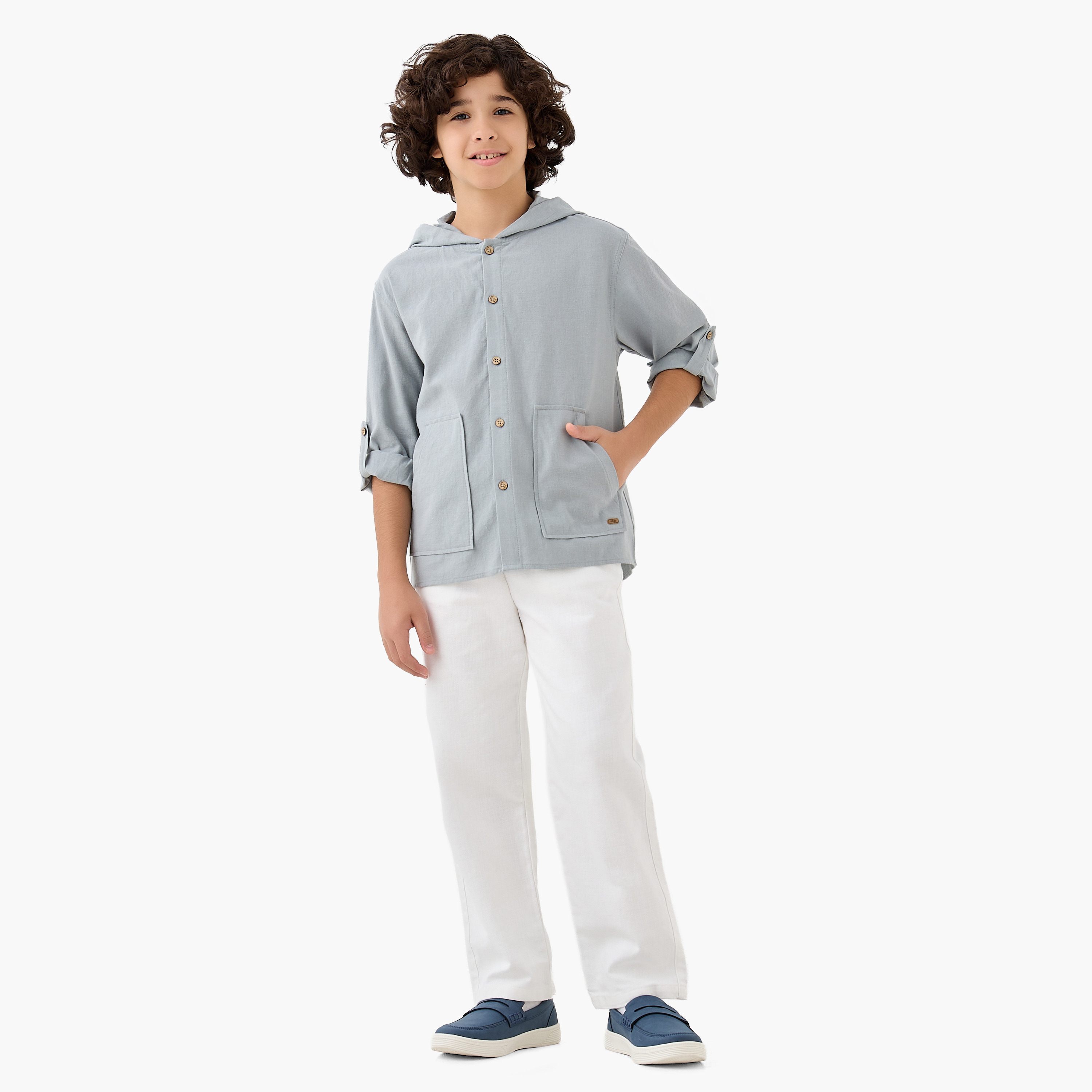 Eligo Long Sleeves Shirt with Hood-boys-clothing-shirts-image-2