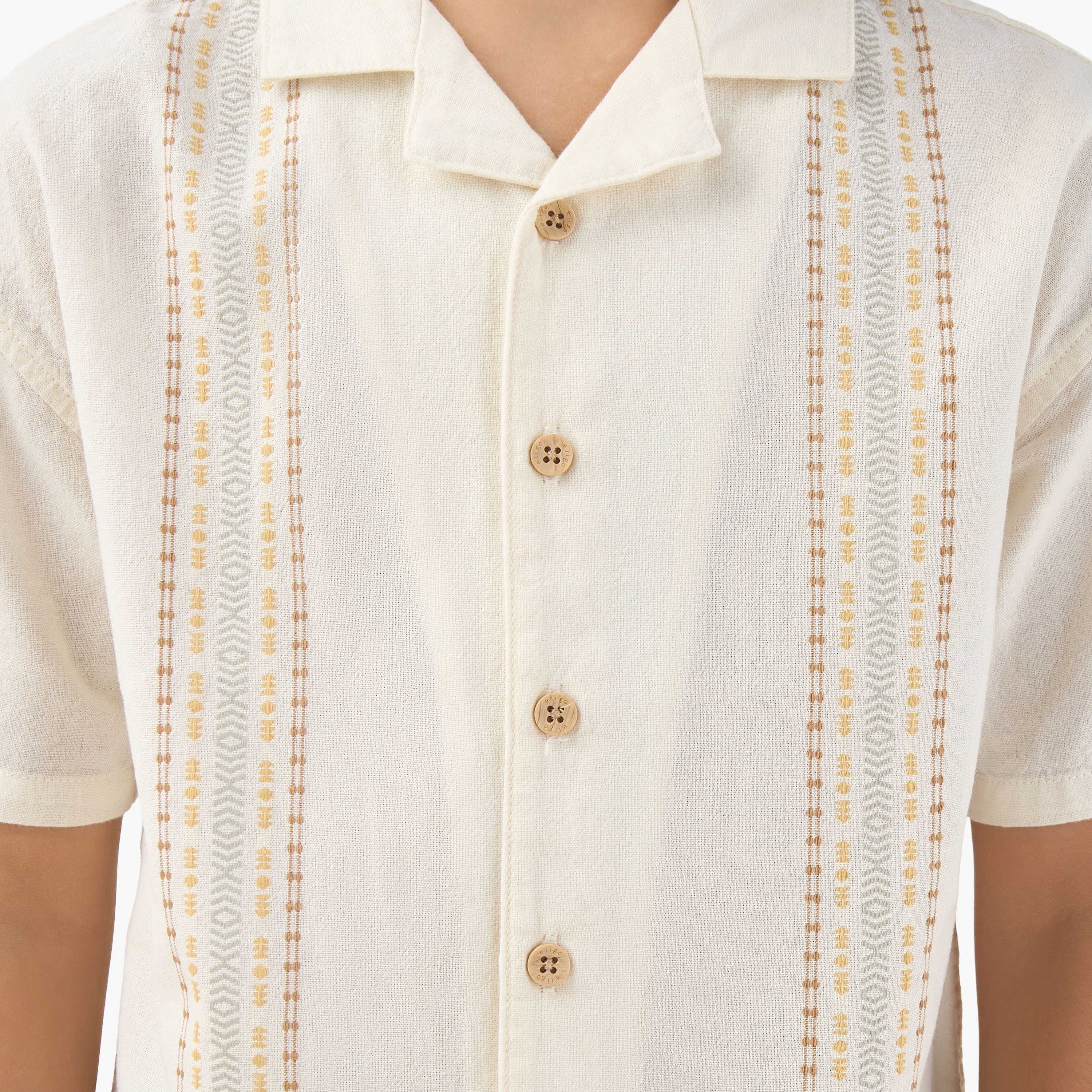 Eligo Short Sleeves Shirt with Embroidery-boys-clothing-shirts-image-5