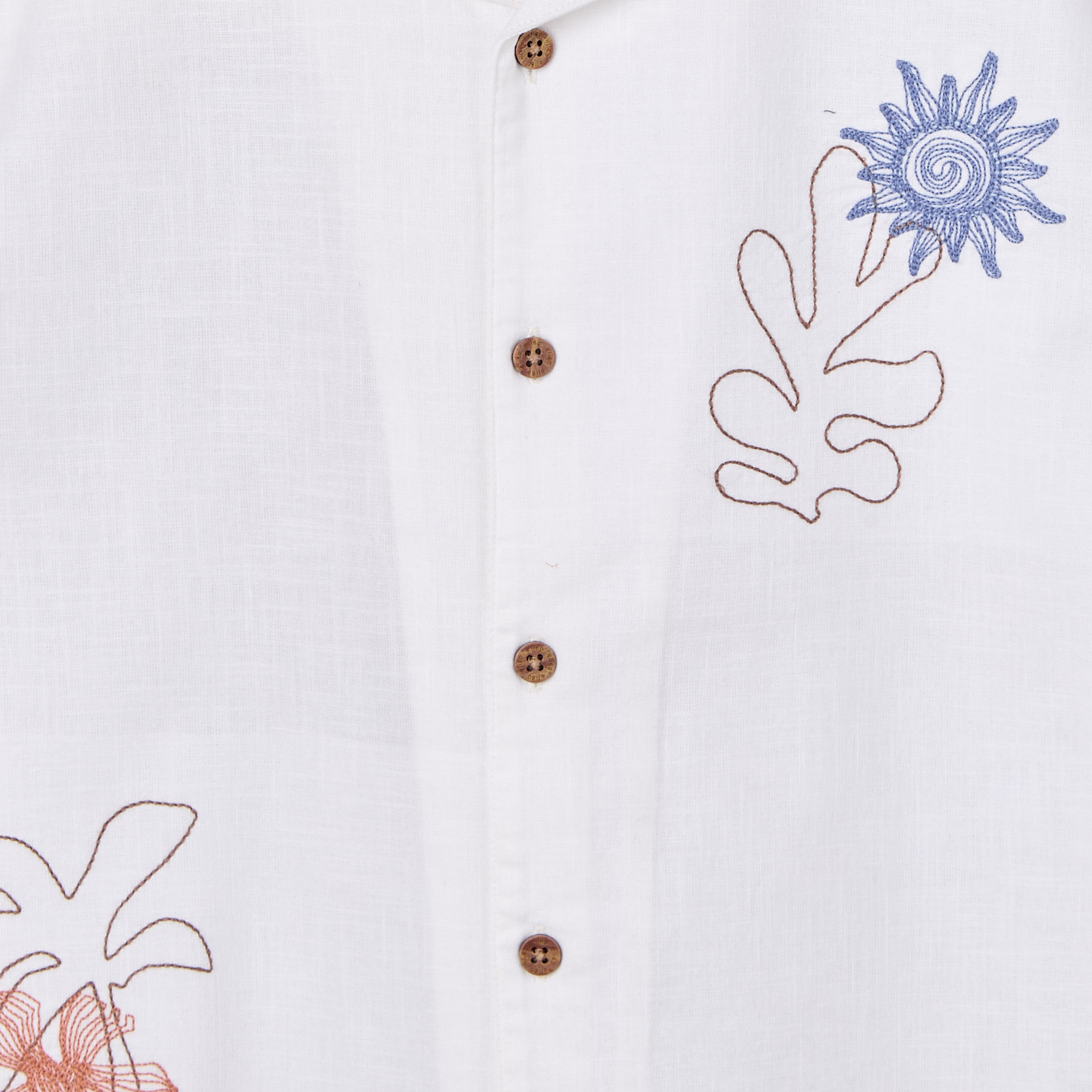 Eligo Short Sleeves Shirt with Embroidered Design-boys-clothing-shirts-image-4