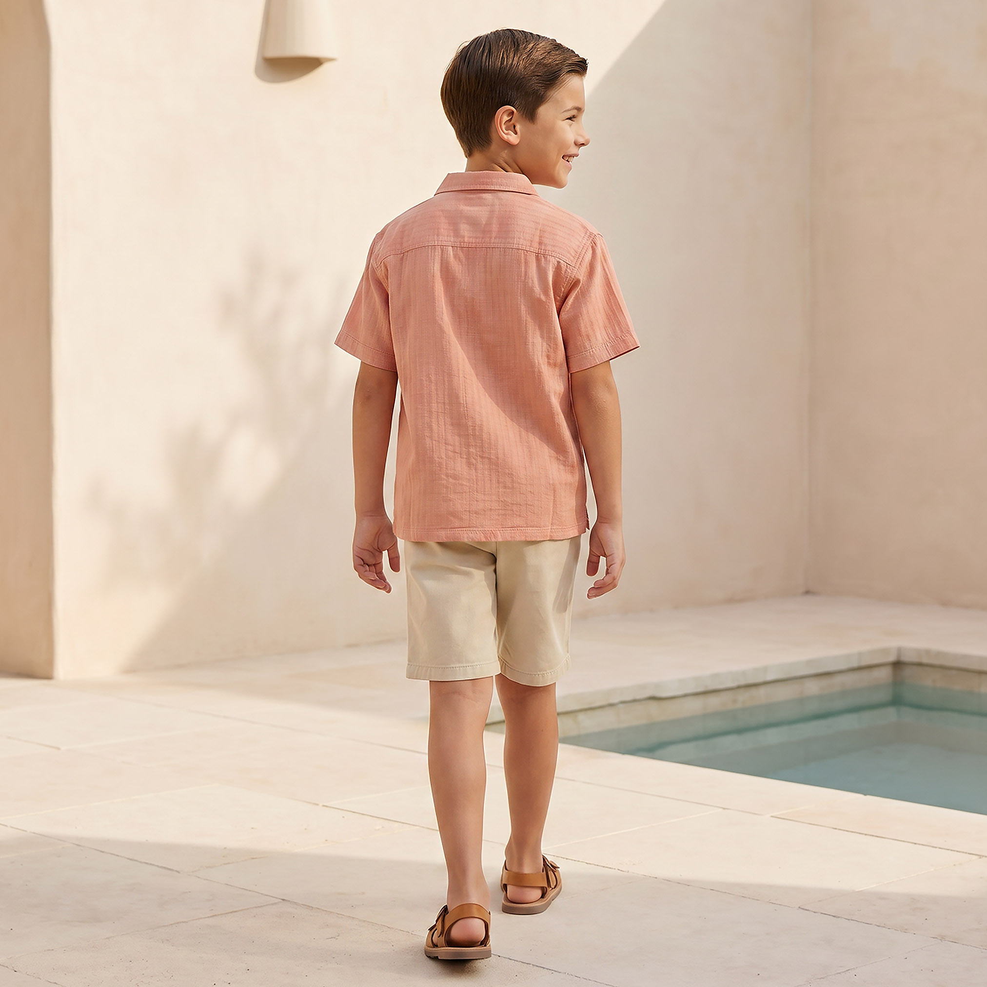 Eligo Short Sleeves Shirt with Palm Tree Embroidery-boys-clothing-shirts-image-3