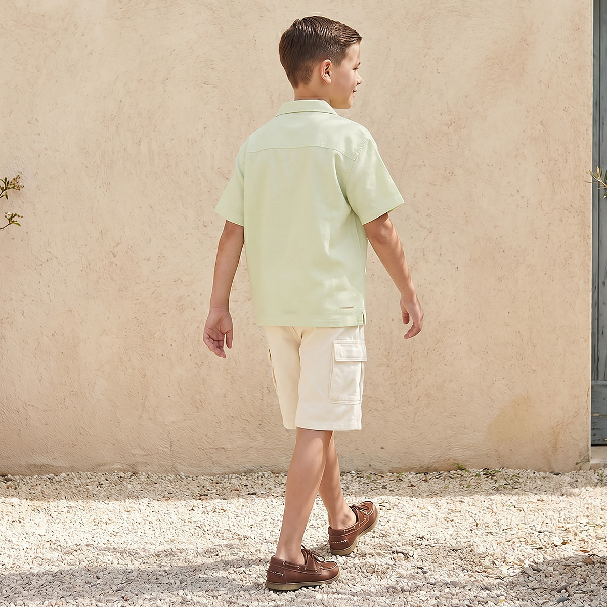 Eligo Short Sleeves Shirt with Embroidered Design-boys-clothing-shirts-image-3