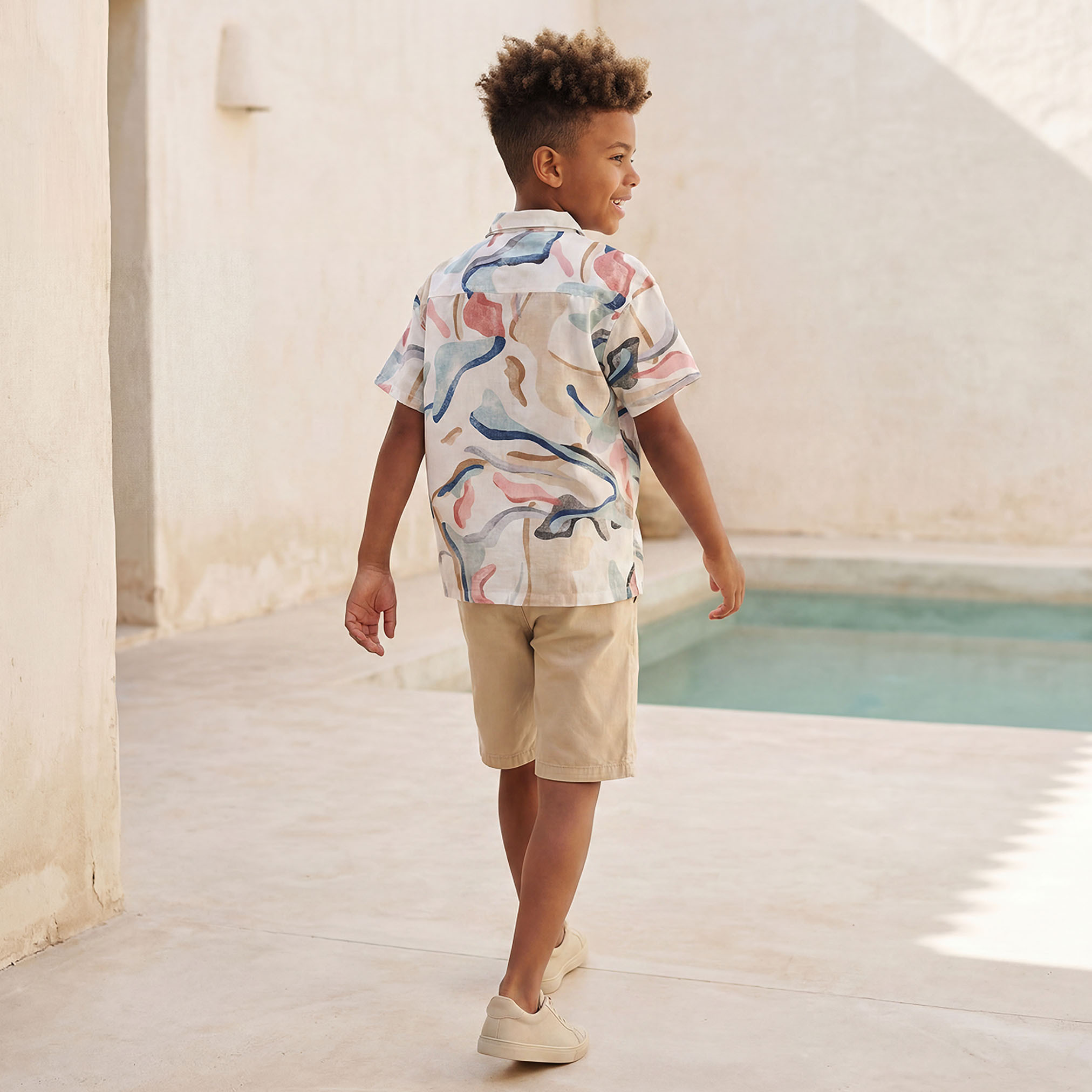 Eligo Short Sleeve Shirt with Abstract Print-boys-clothing-shirts-image-3