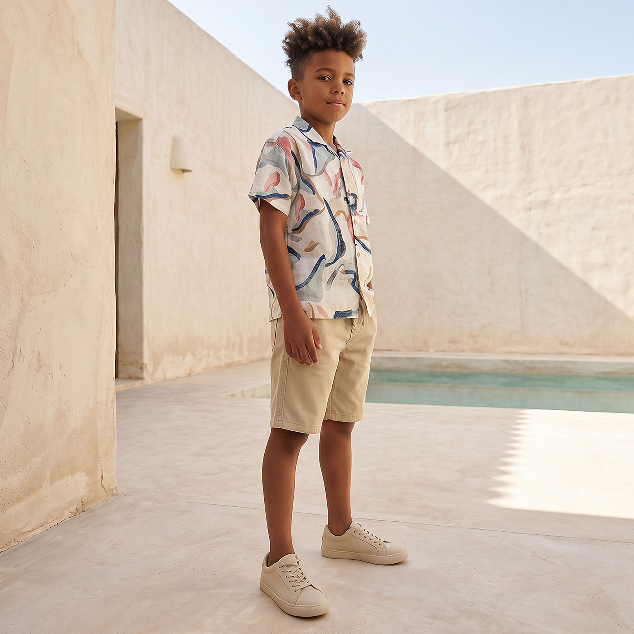 Eligo Short Sleeve Shirt with Abstract Print-boys-clothing-shirts-image-5
