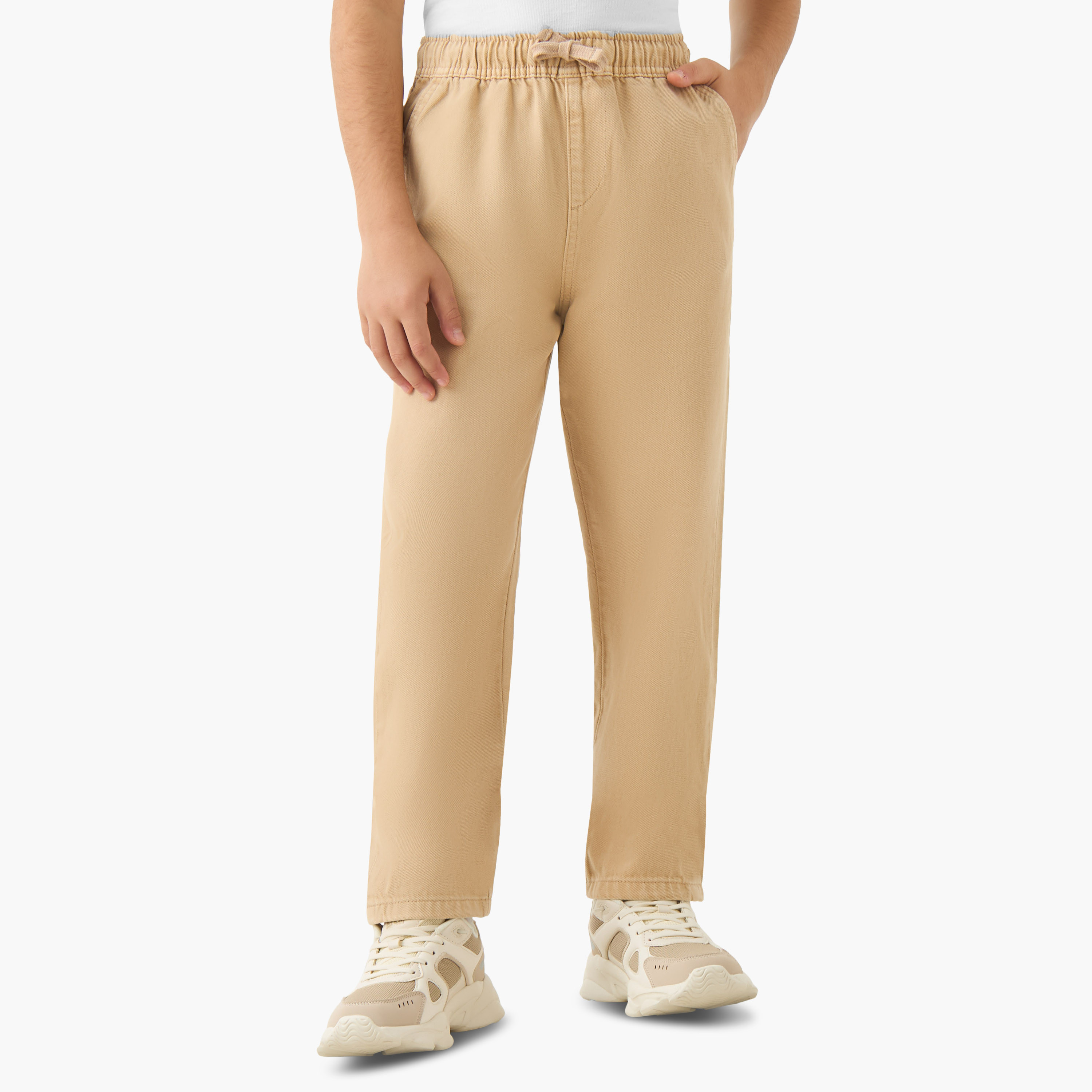 Eligo Trousers with Drawstring Closure-boys-clothing-bottoms-trousers-image-1